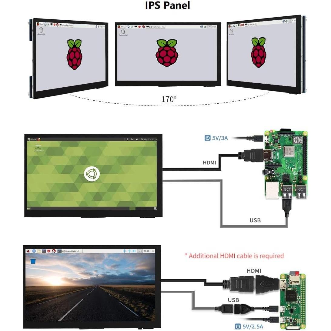 Pantalla LCD Táctil Capacitiva 7" Ingcool 1024x600 HDMI