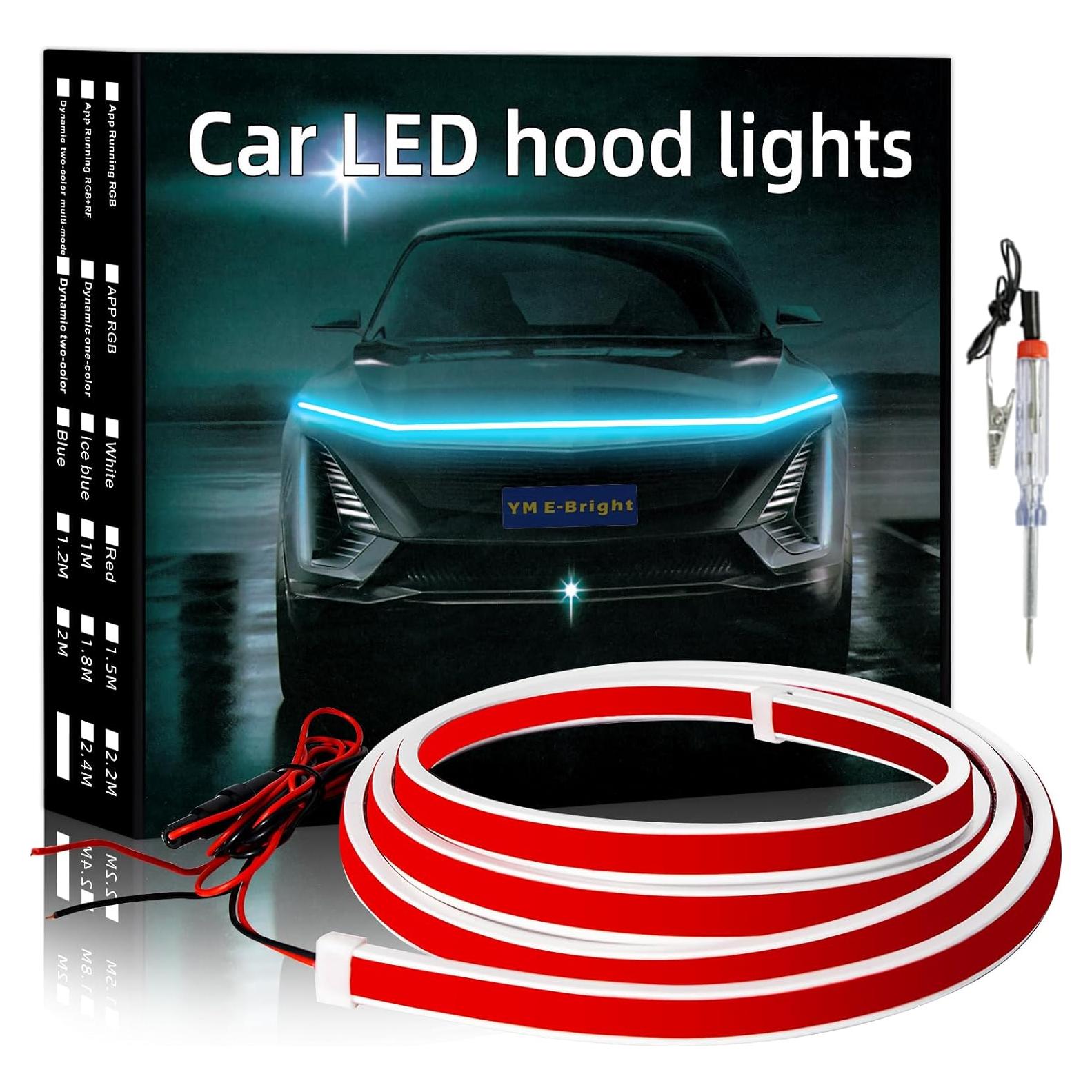 Tira LED para Coche YM E-Bright 149.86 cm Azul Hielo IP68