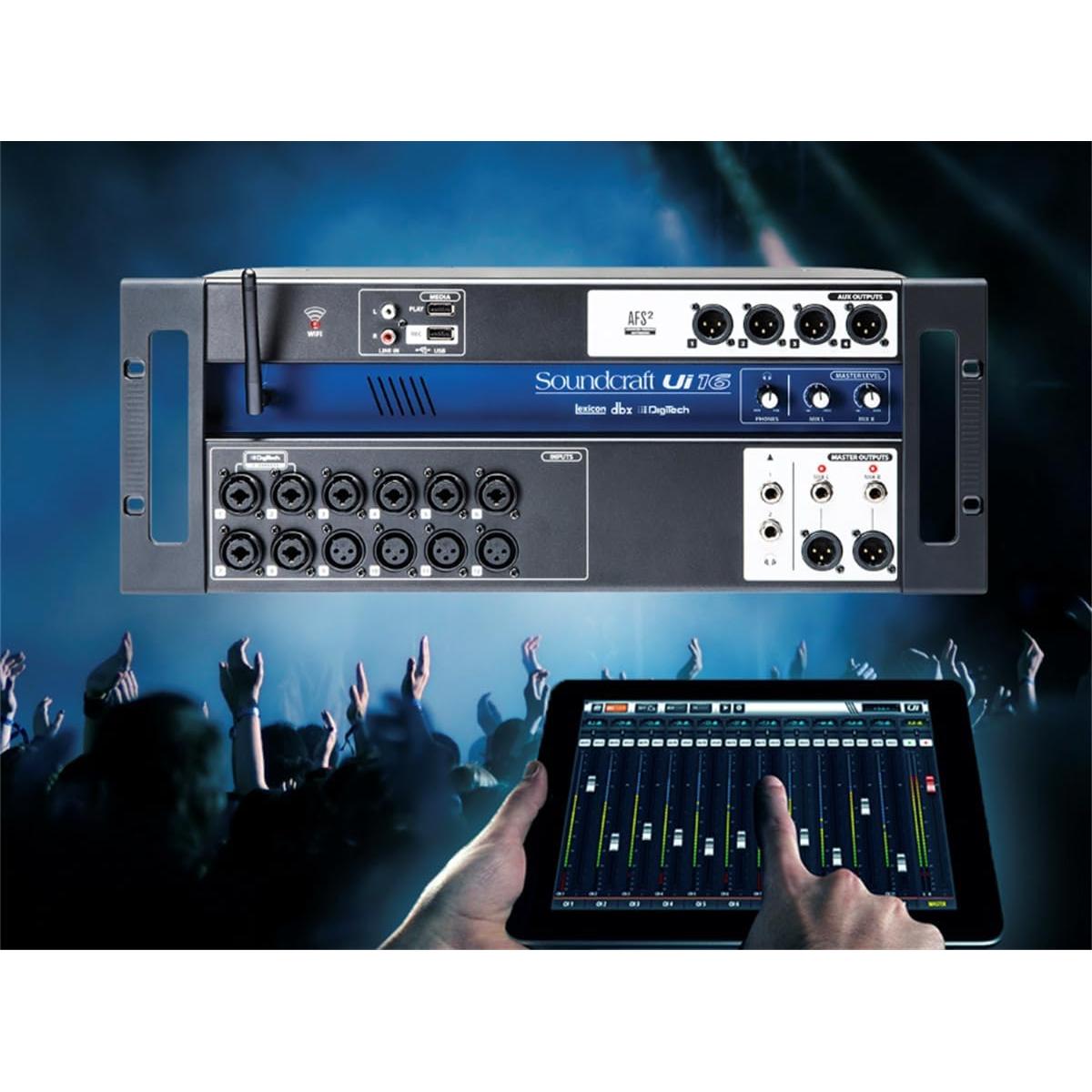 Mezclador Digital Soundcraft Ui16 16 Canales Control Remoto