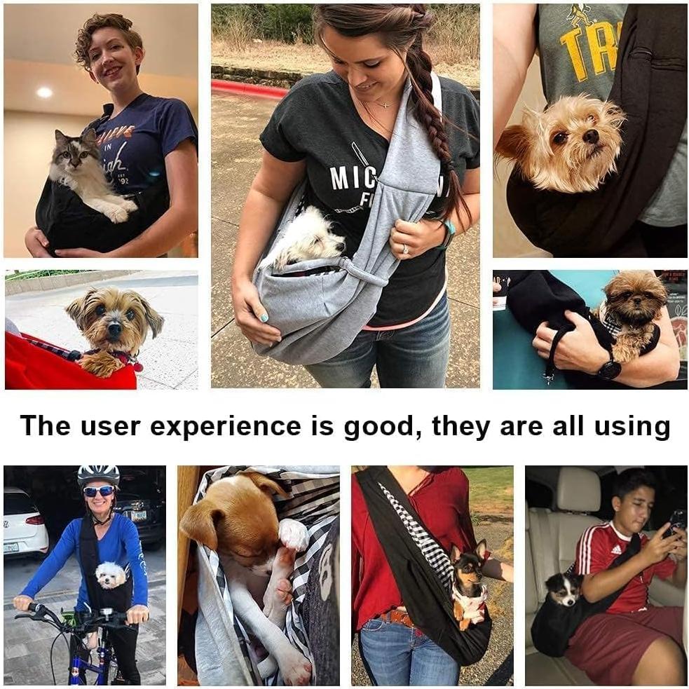 Transportín para Perros Pequeños TOMKAS - Gris - 1,36-4,54 kg