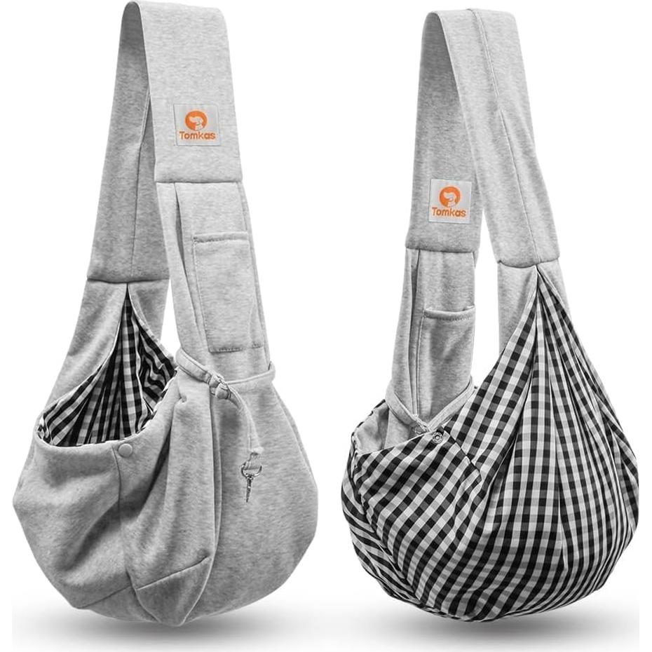 Transportín para Perros Pequeños TOMKAS - Gris - 1,36-4,54 kg