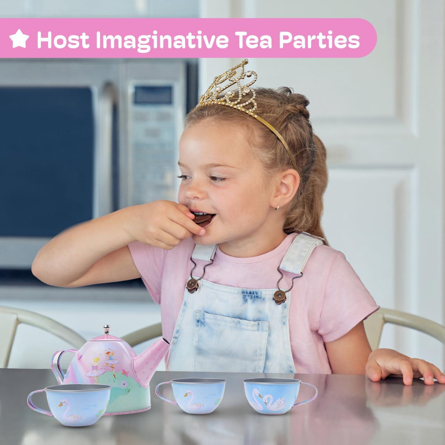 Juego de té Jewelkeeper Bailarina 15 Piezas con Estuche