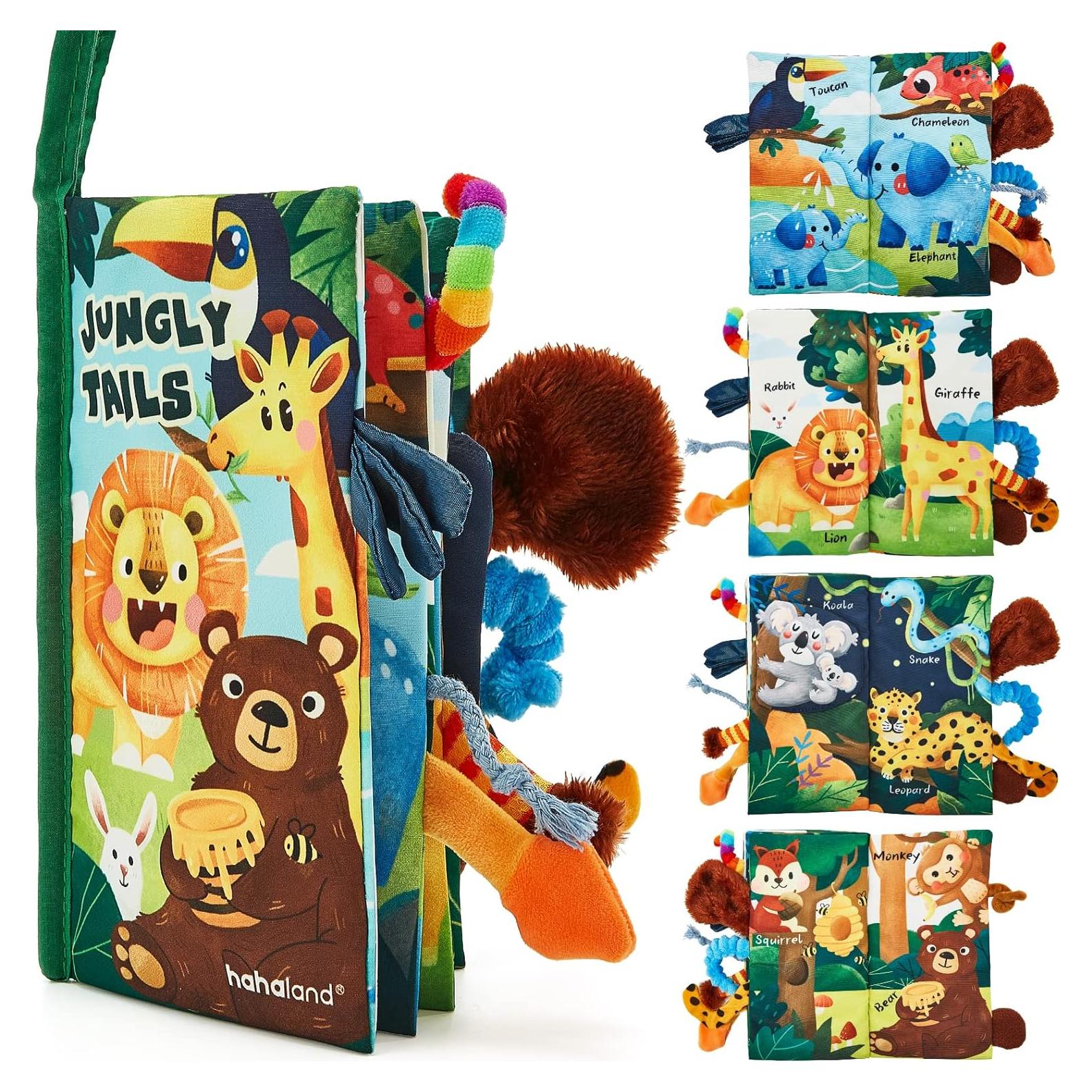 Libro Táctil para Bebés Hahaland 0-12 Meses - Colores Brillantes