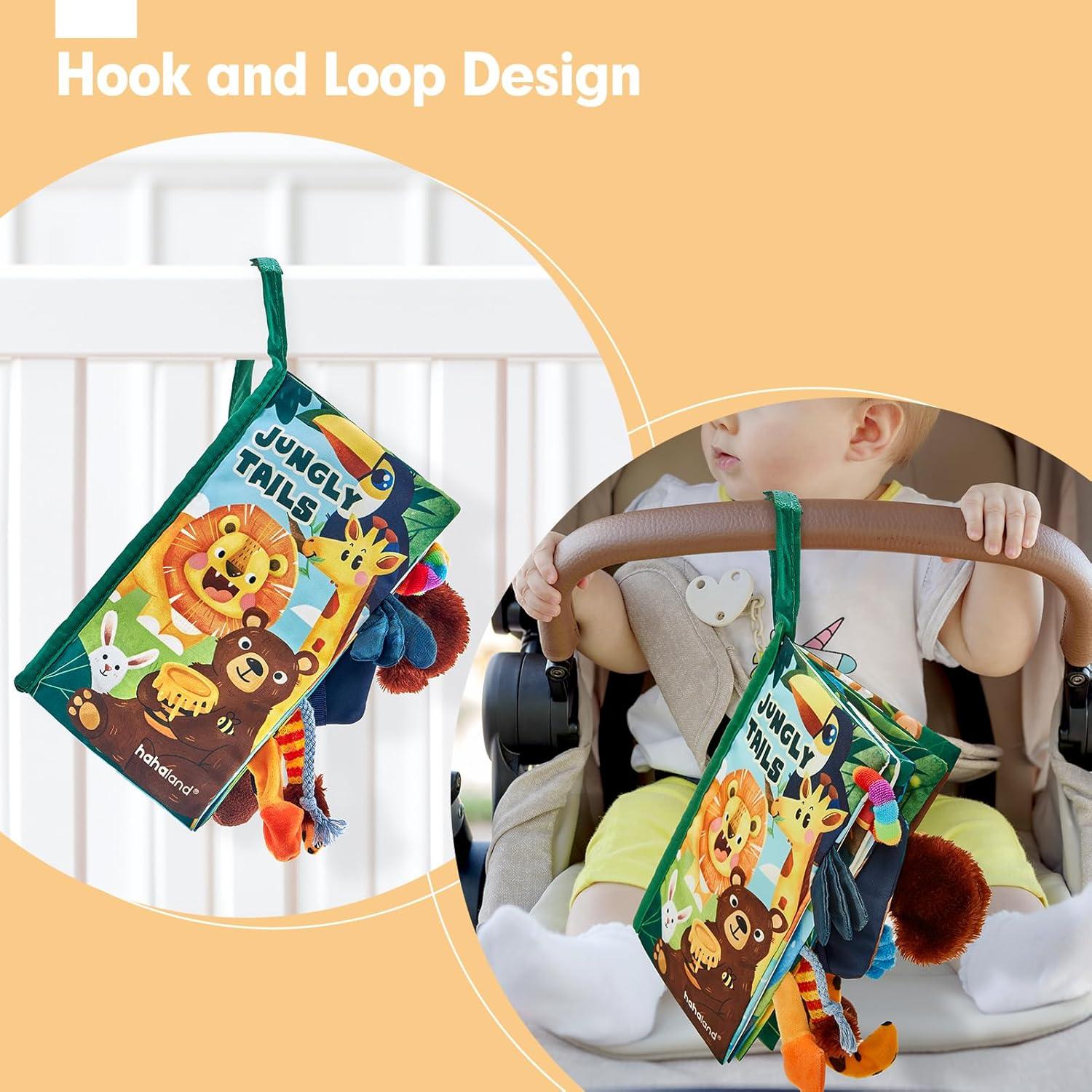 Libro Táctil para Bebés Hahaland 0-12 Meses - Colores Brillantes