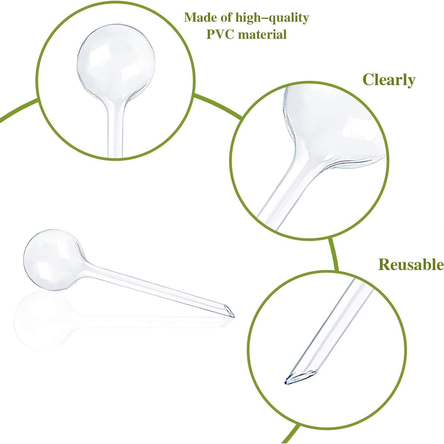 12 Bombillas de Riego Automático Pynqdfu Transparentes