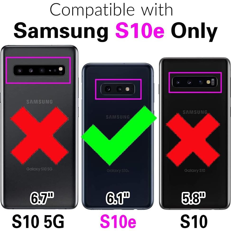 Funda Asuwish para Samsung Galaxy S10e con tapa y soporte