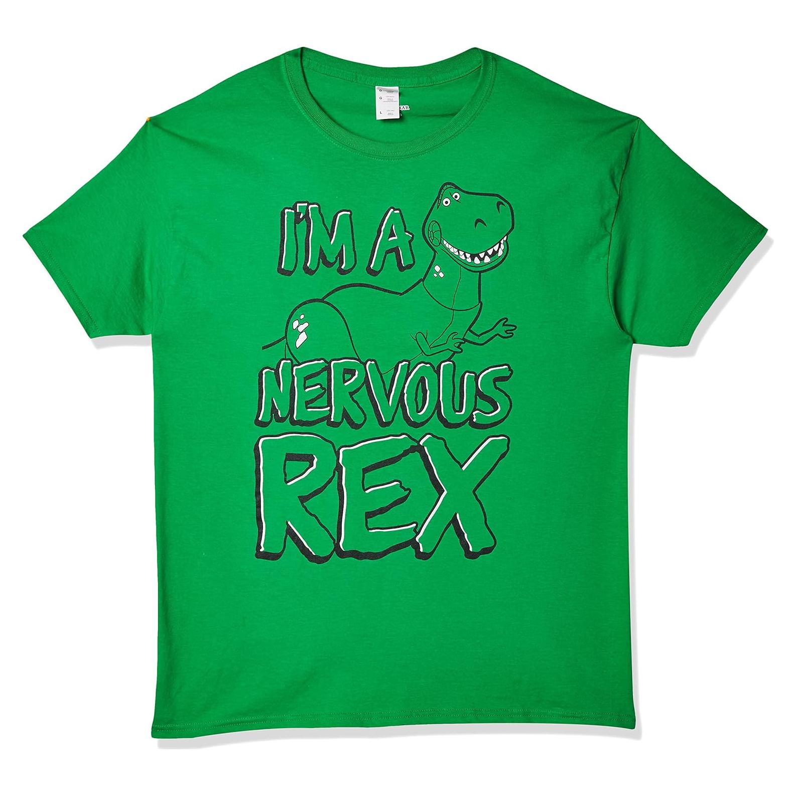 Camiseta Gráfica para Hombre Disney Toy Story Nervioso Rex