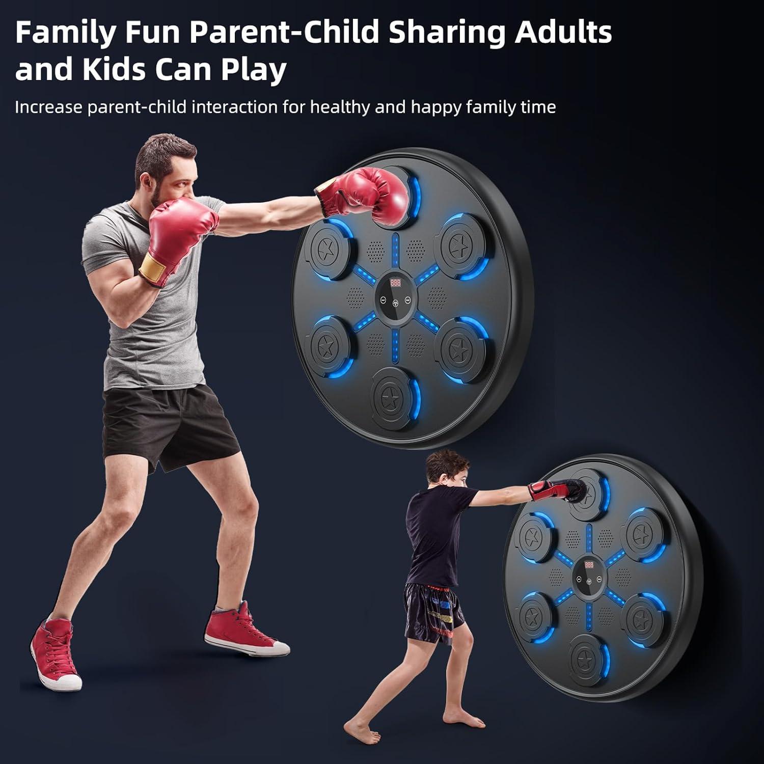 Máquina de Boxeo Musical ZWOTNDT con Guantes y 9 Modos