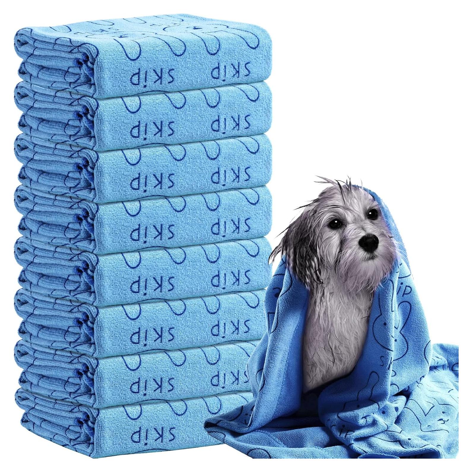 Toallas Secadoras para Perros Peryiter 8 Pcs Microfibra 140x70cm
