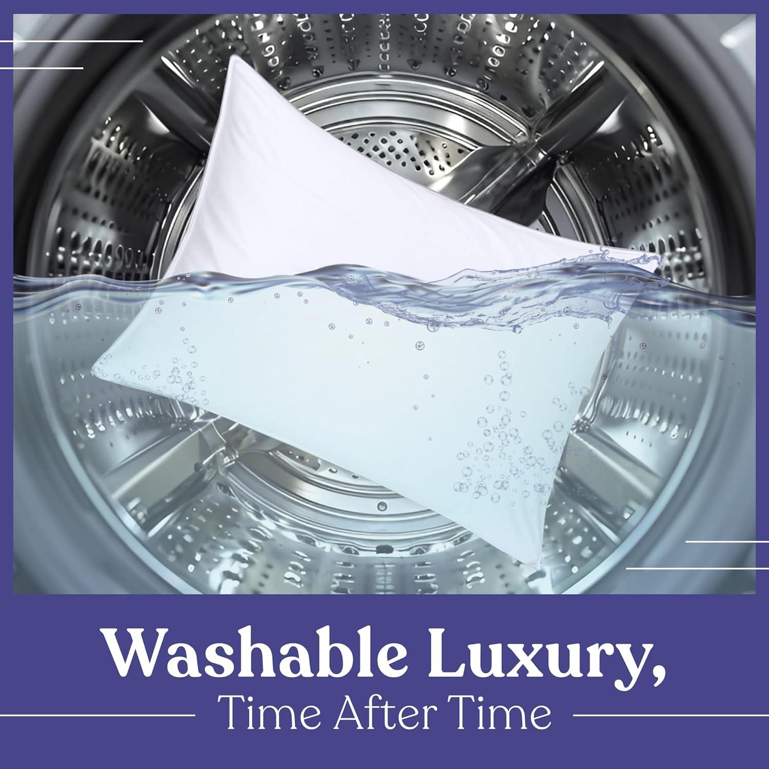 Juego de 2 almohadas King FluffCo alternativas a plumas