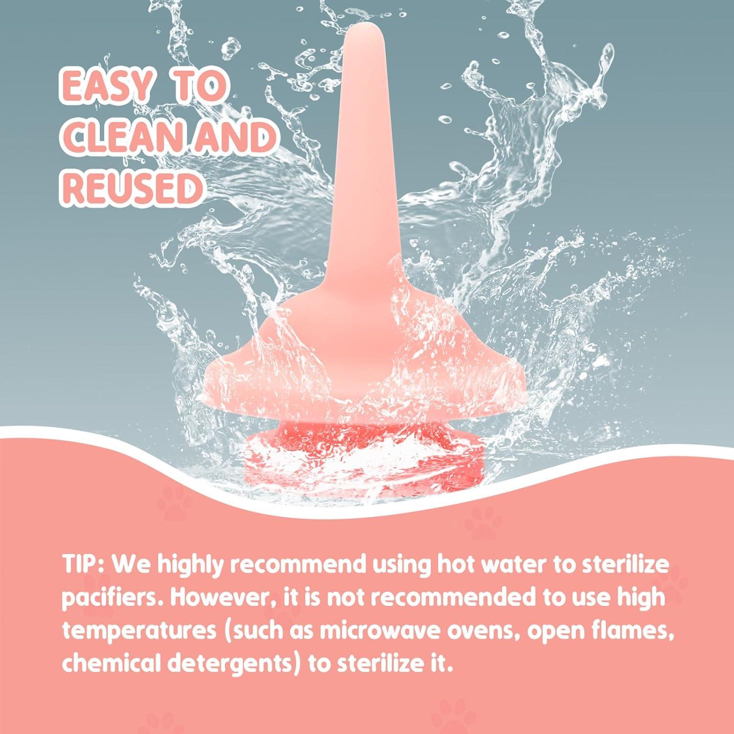 Paquete de 10 pezones de silicona para cachorros y gatitos