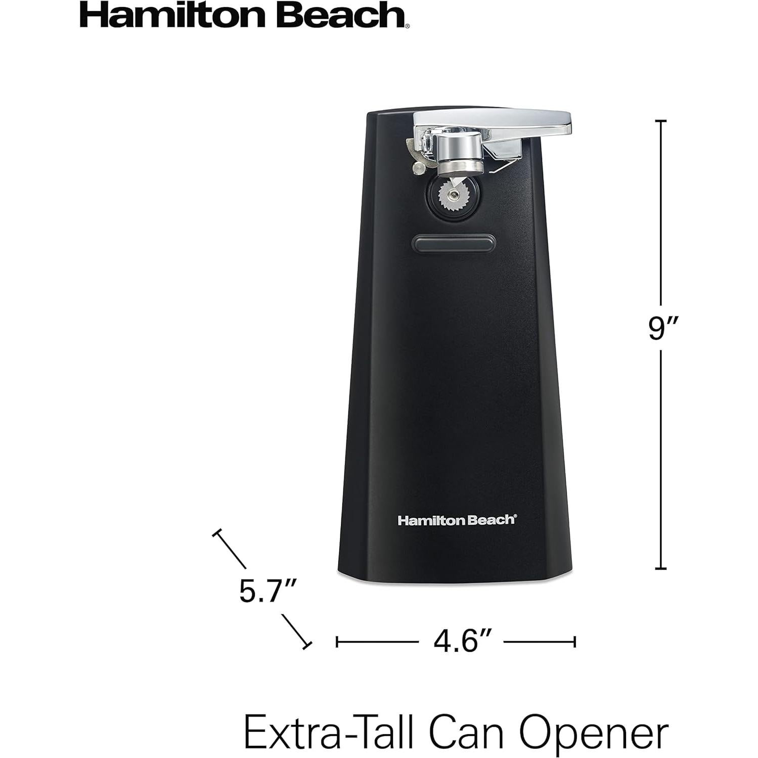 Abrelatas Eléctrico Automático Hamilton Beach 76702 Negro