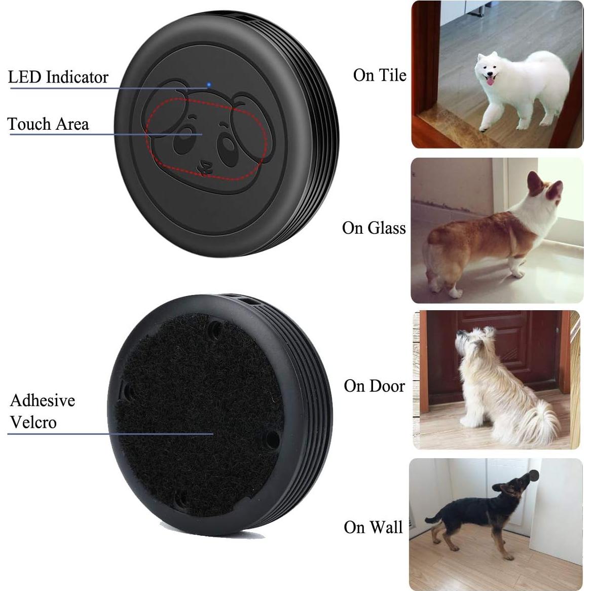 Timbre Inalámbrico para Perros EverNary con 1 Receptor y 2 Transmisores