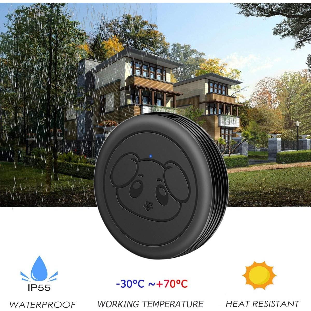 Timbre Inalámbrico para Perros EverNary con 1 Receptor y 2 Transmisores