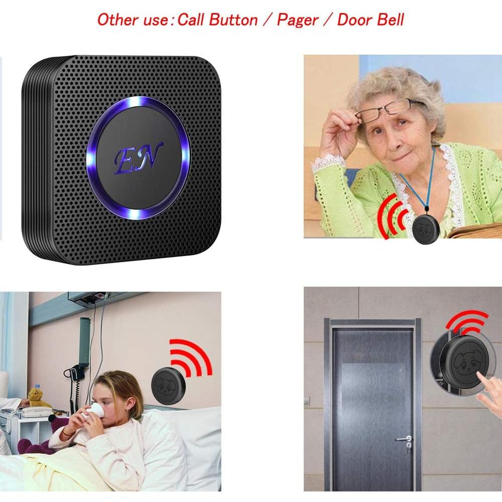 Timbre Inalámbrico para Perros EverNary con 1 Receptor y 2 Transmisores