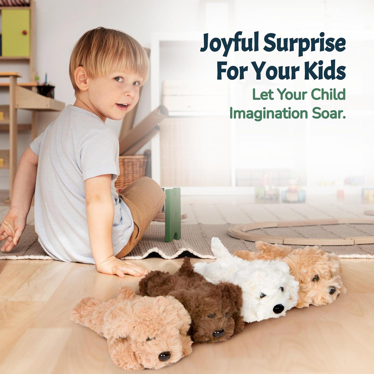 PixieCrush Peluche Labradoodle con 4 Cachorros 12,7cm