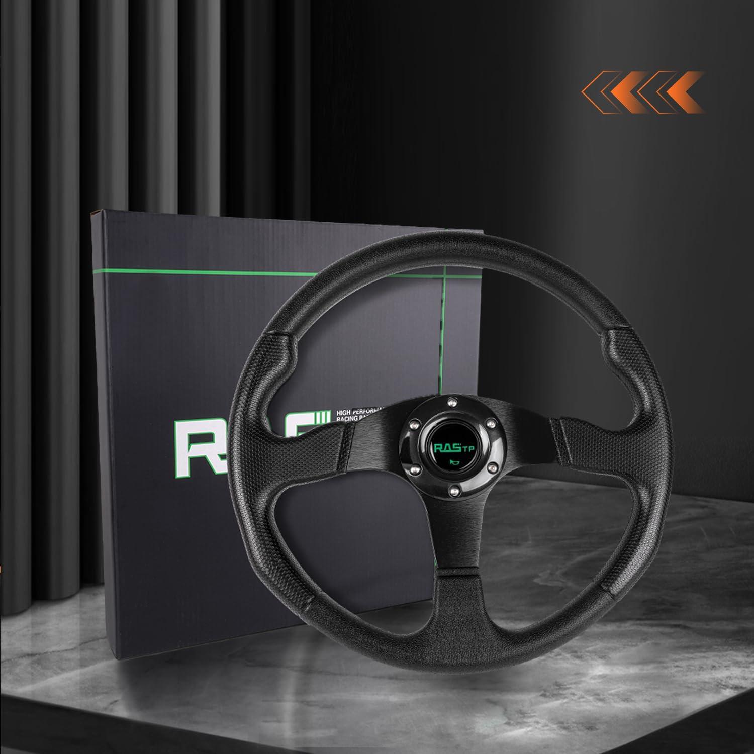 Volante de Carreras RASTP 34.5 cm Universal con Claxon