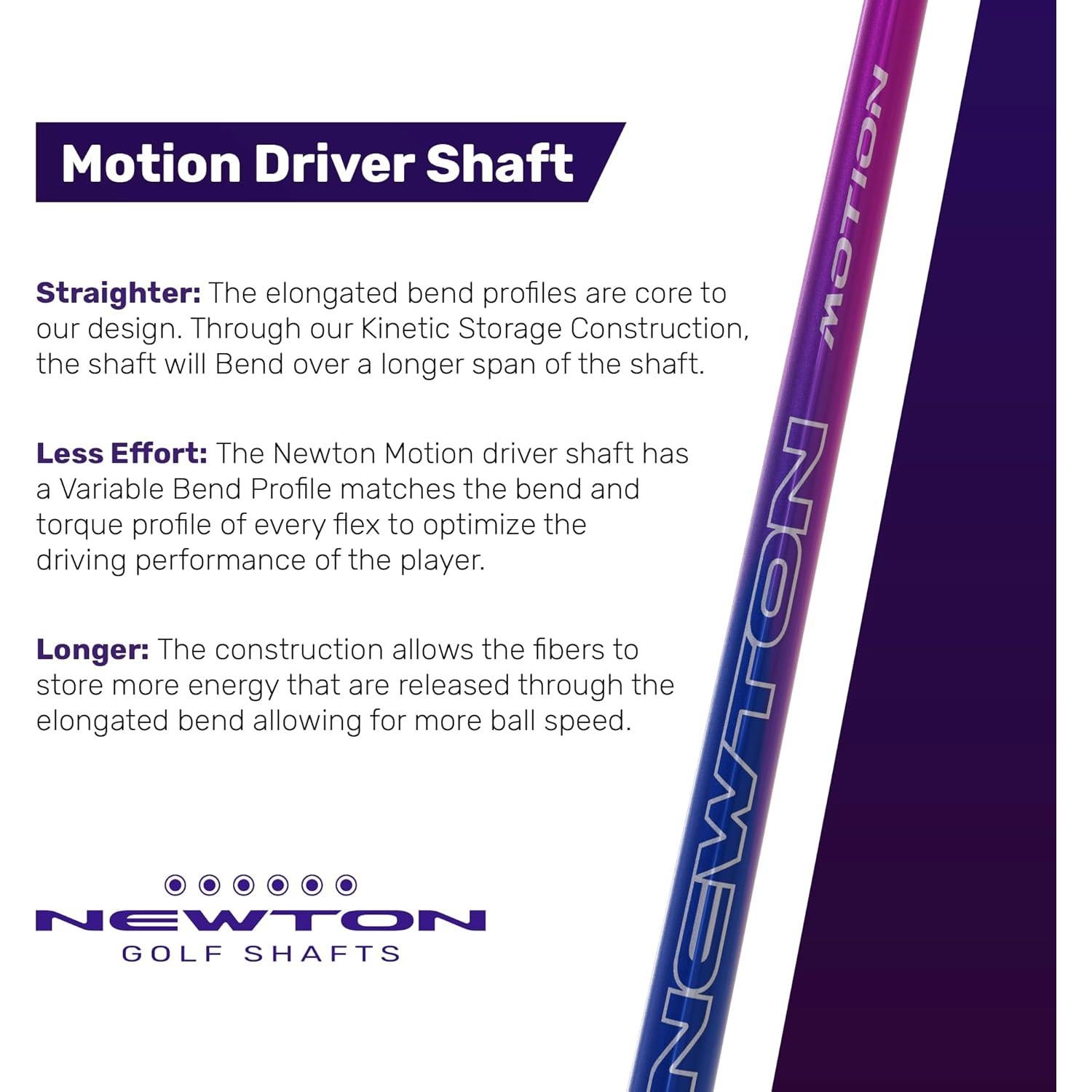 Eje de Driver de Golf NEWTON Motion Fibra de Carbono 0.23 kg