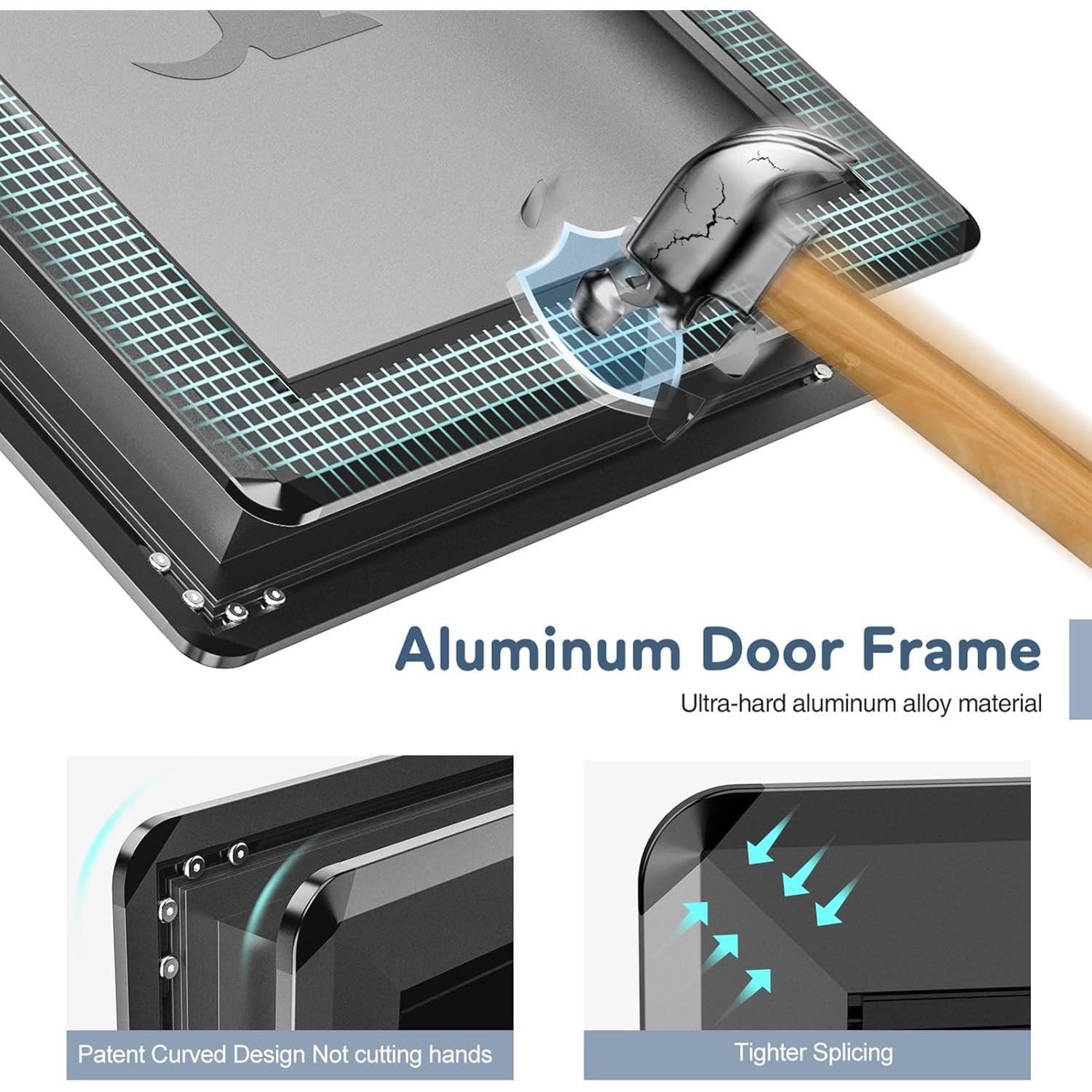 Puerta para Perros Yicostar XL Aluminio 99.79 kg 24.4x13.8 cm