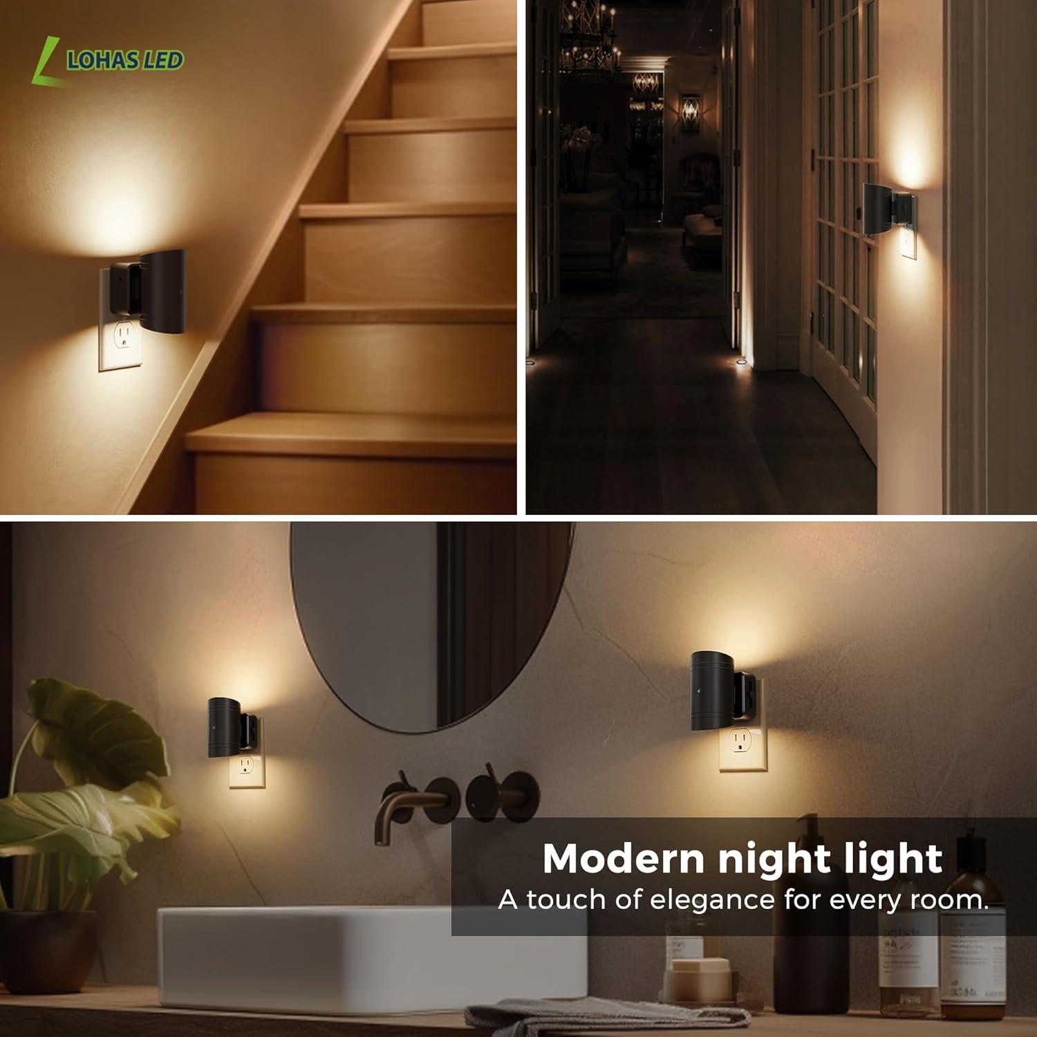 Luz Nocturna LED L LOHAS Regulable 3000K - Paquete de 2