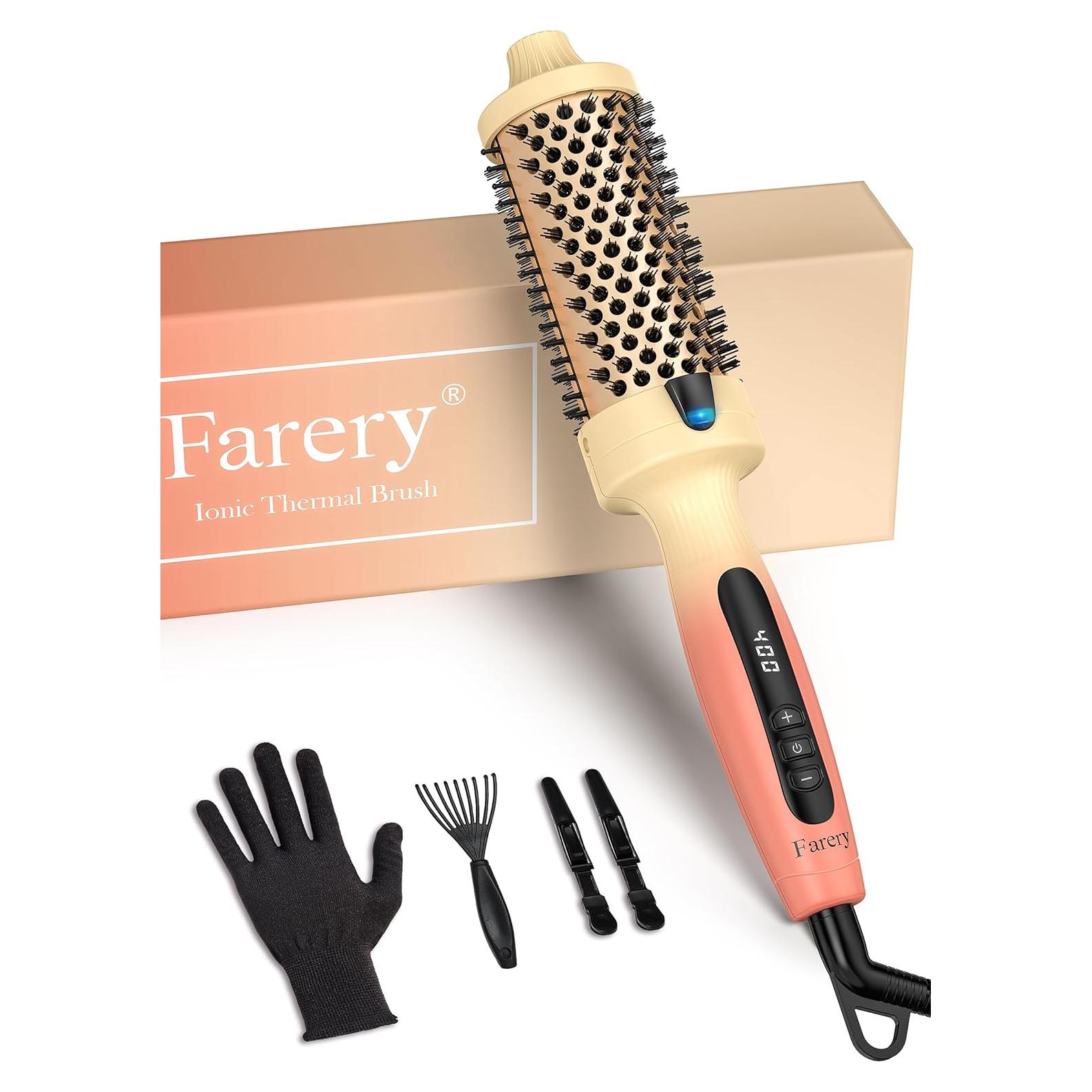 Cepillo Térmico Farery 4.4 cm Cerámico Iónico 9 Temperaturas