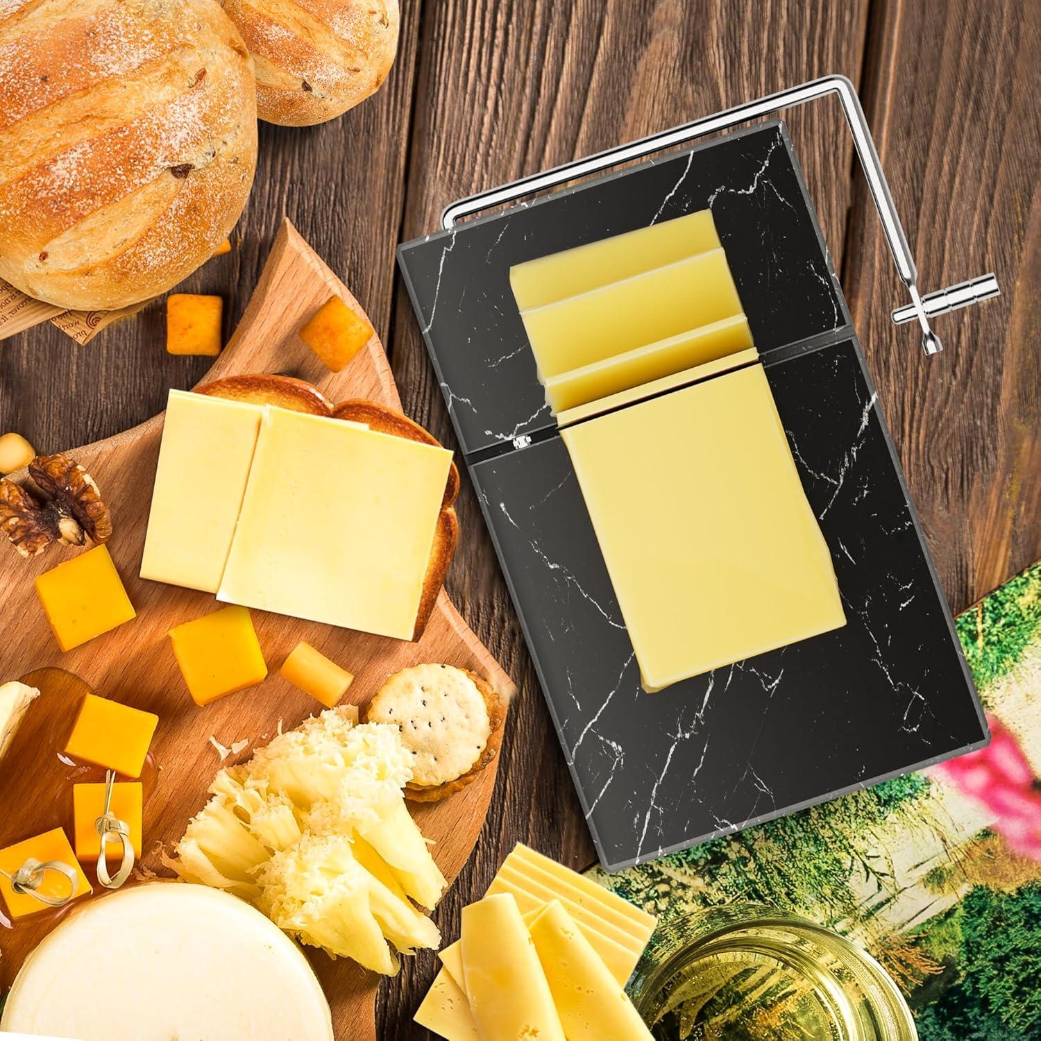 Cortador de Queso TOPULORS de Mármol 20x12.7cm con 5 Cables