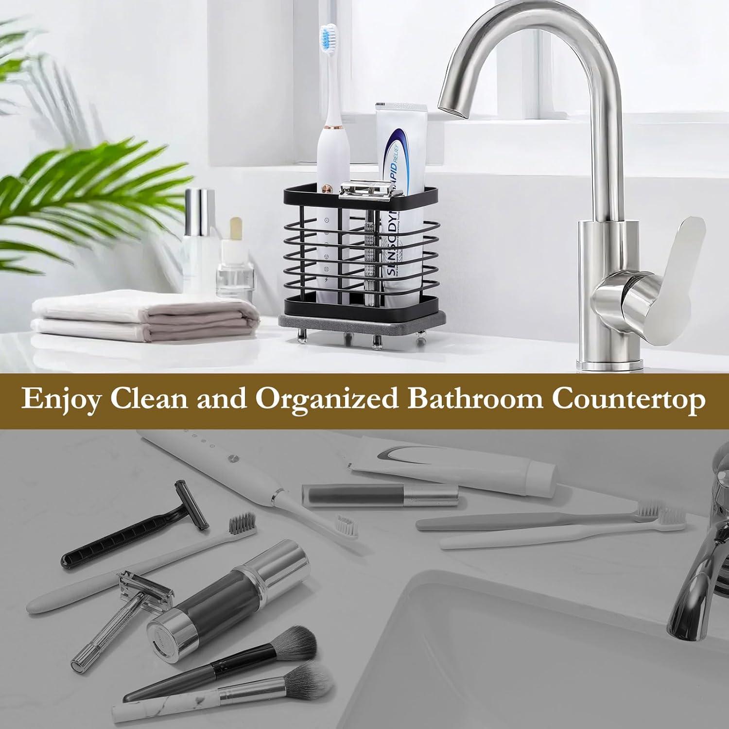 Soporte de Cepillo de Dientes Shinowa Acero Inoxidable 2 Ranuras