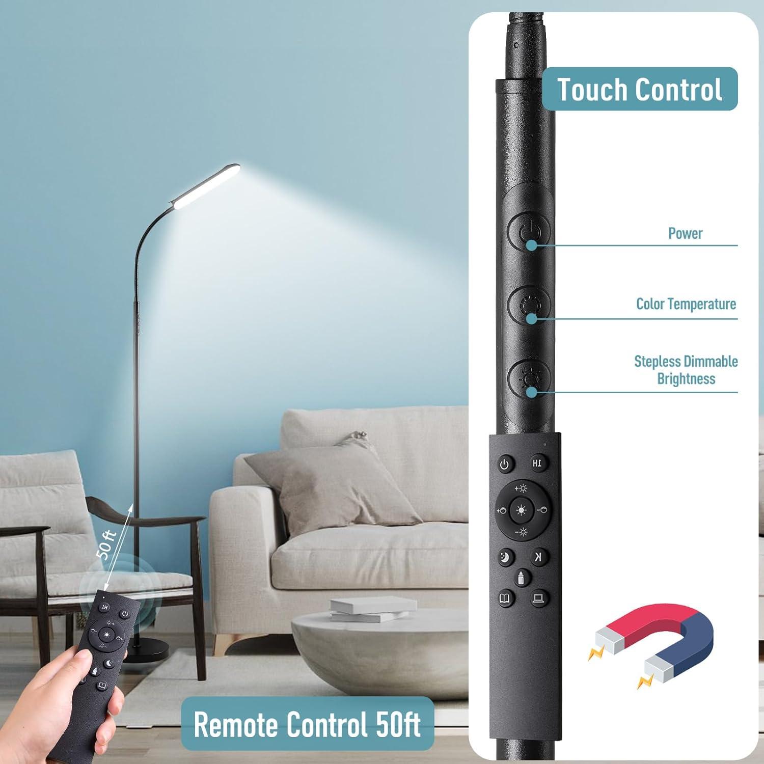 Paquete de 2 Lámparas de Pie LED Marctronic 18W Regulables