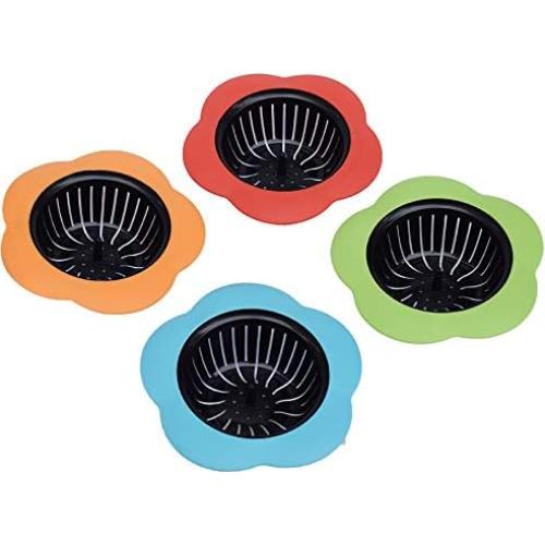 Colador de Fregadero de Silicona Tmflove 2 Piezas Rojo 11.4 cm