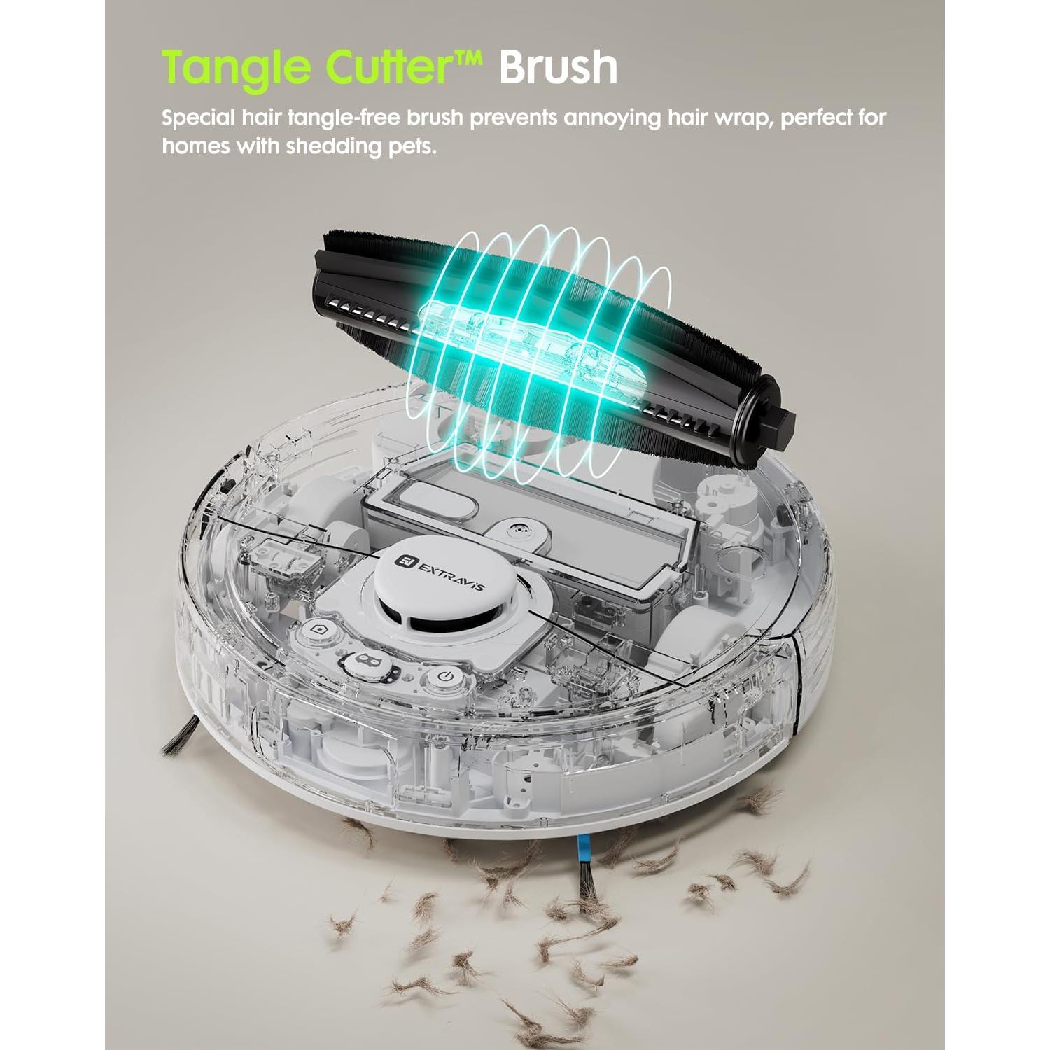 Aspiradora Robótica Extravis V5 8500Pa Autovaciable