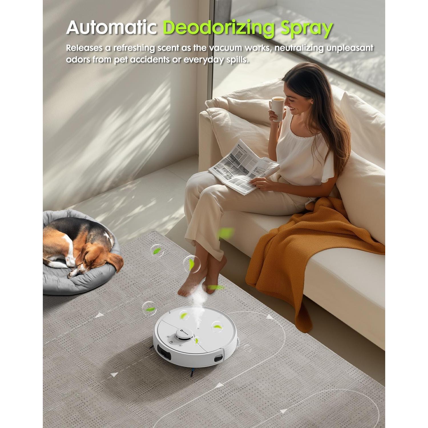 Aspiradora Robótica Extravis V5 8500Pa Autovaciable