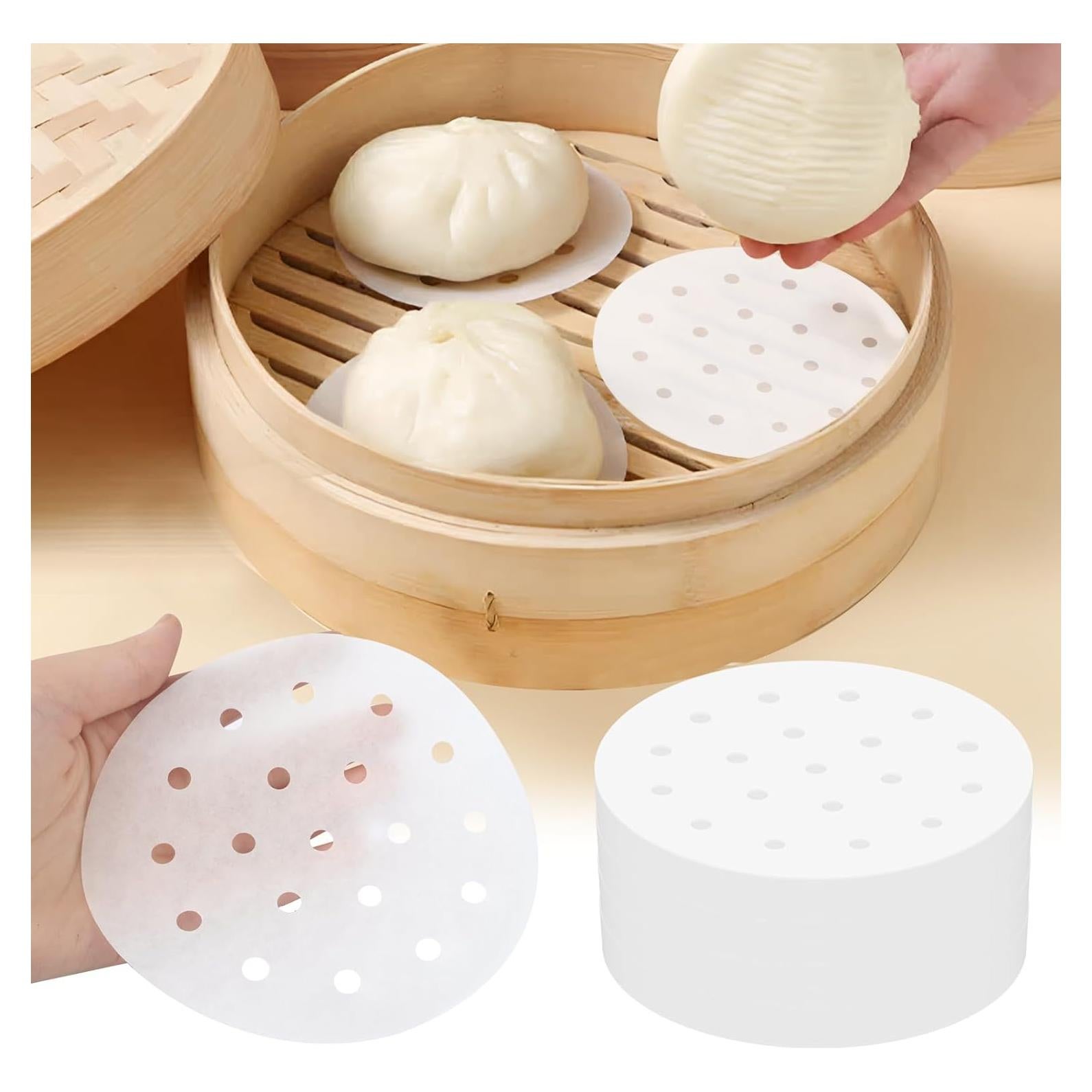 200 Forros de Papel para Freidora de Aire 5" HTBMALL Antiadherente