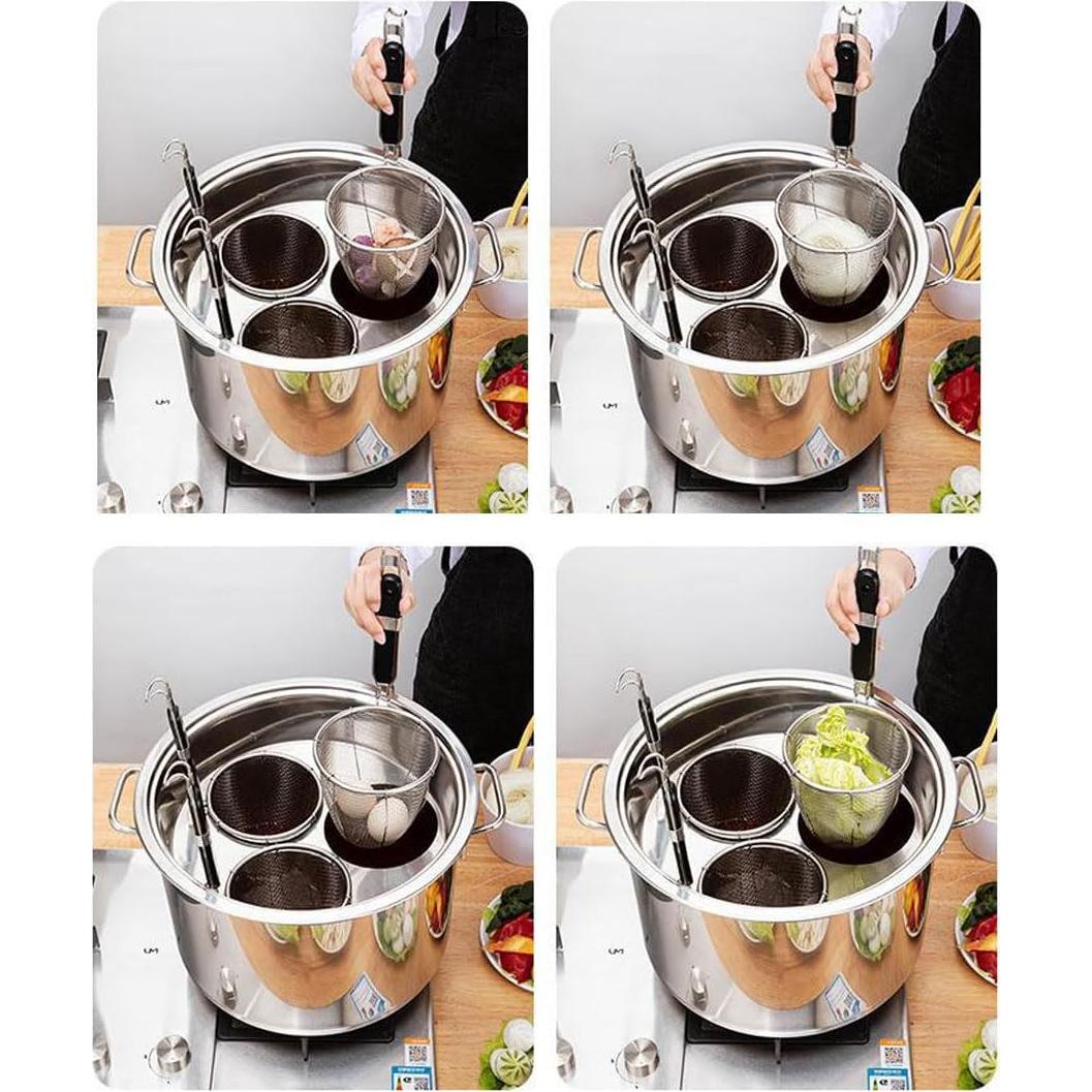 Olla de Pasta Buokaiw con Colador y Tapa - Acero Inoxidable