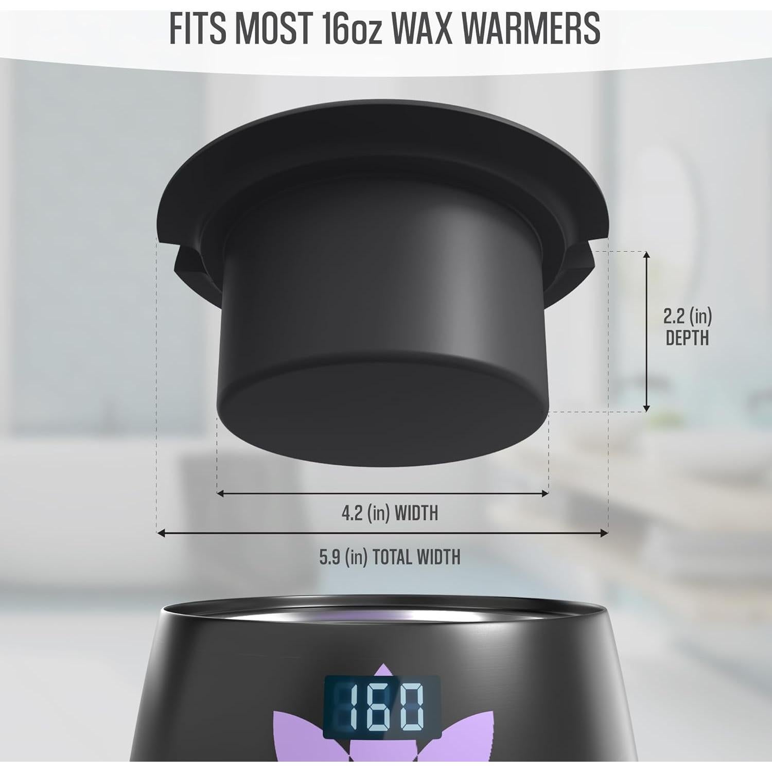 Forro de silicona para calentador de cera Tress Wellness - Negro