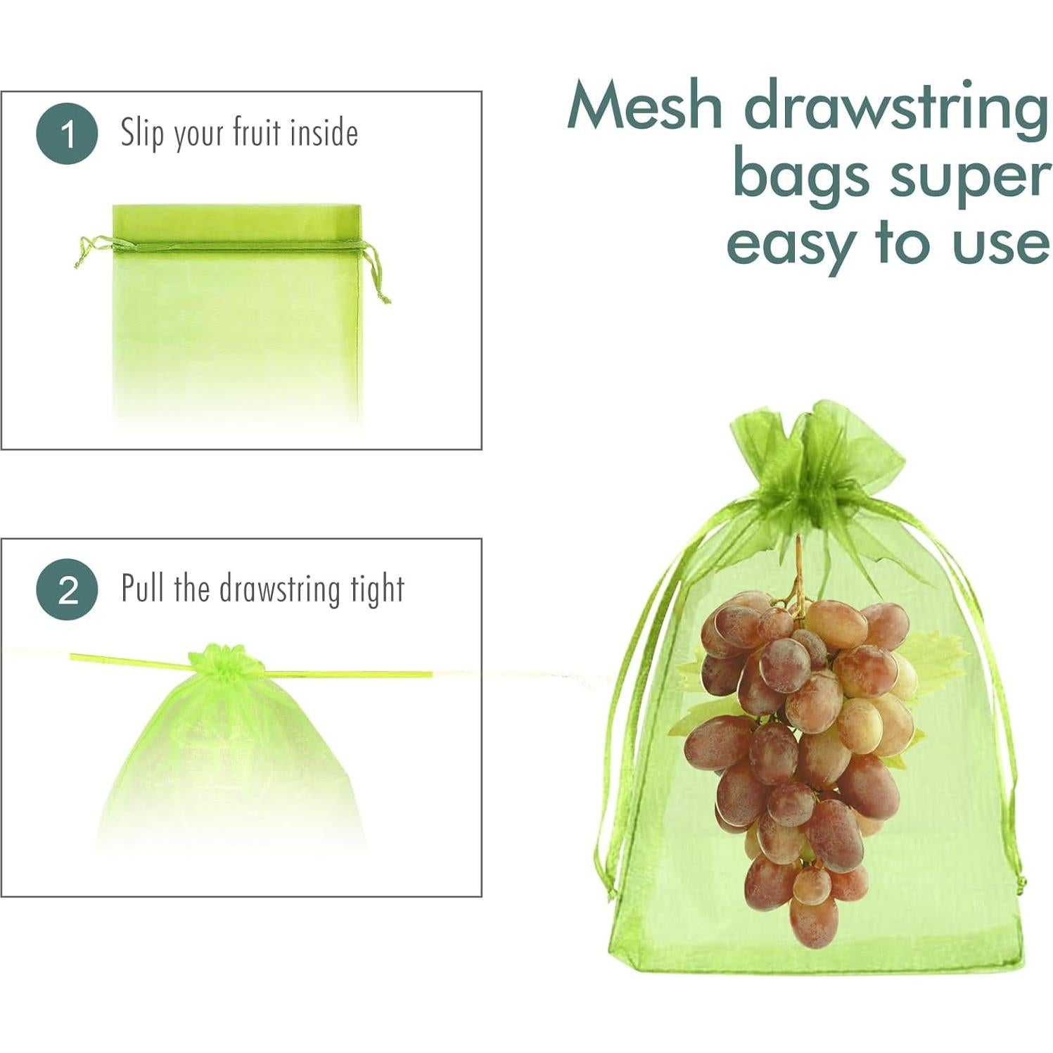 Bolsas de Protección para Frutas Fetanten 50 PCS 10x15 cm