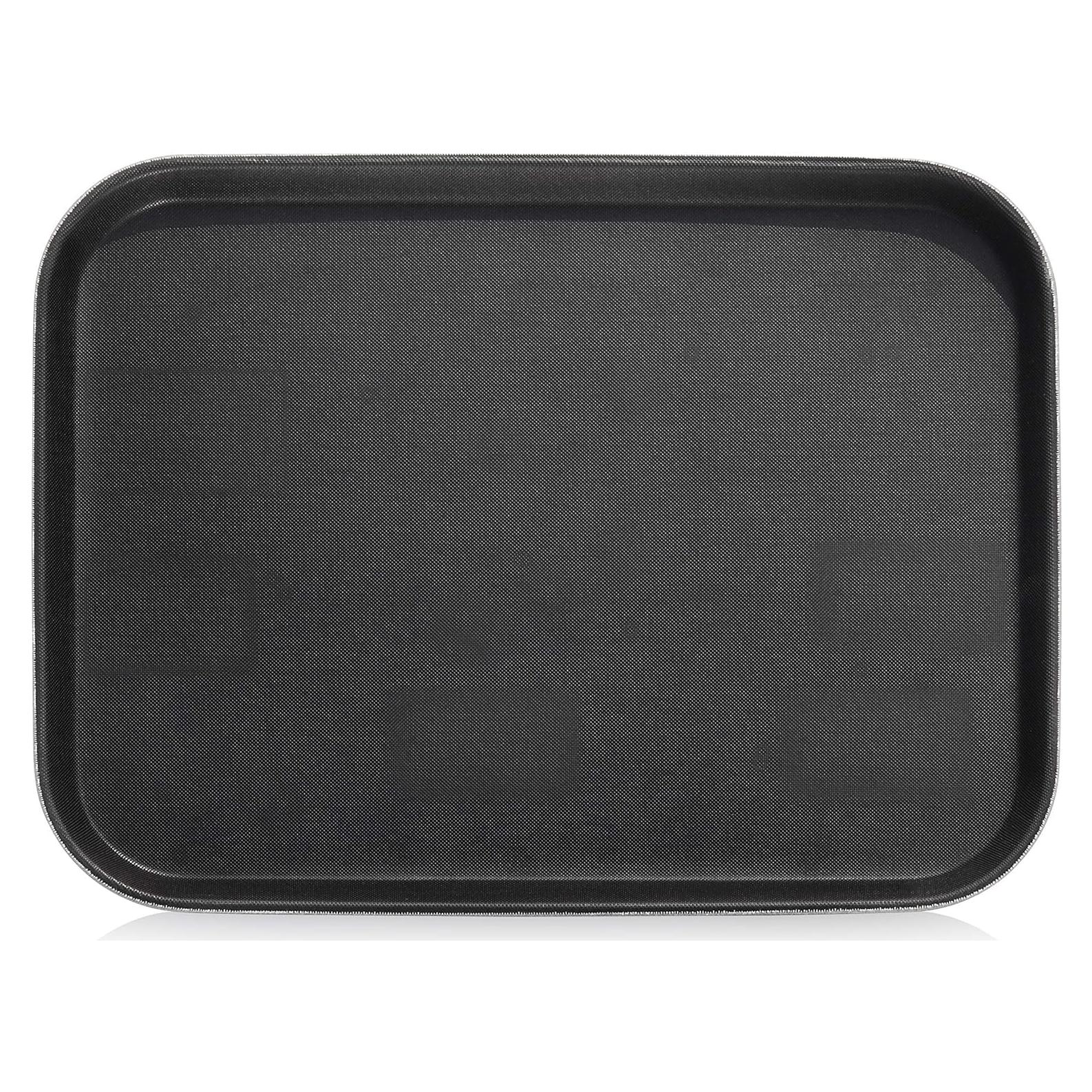 Bandeja Antideslizante Rectangular New Star 35.5x25.4cm Negra