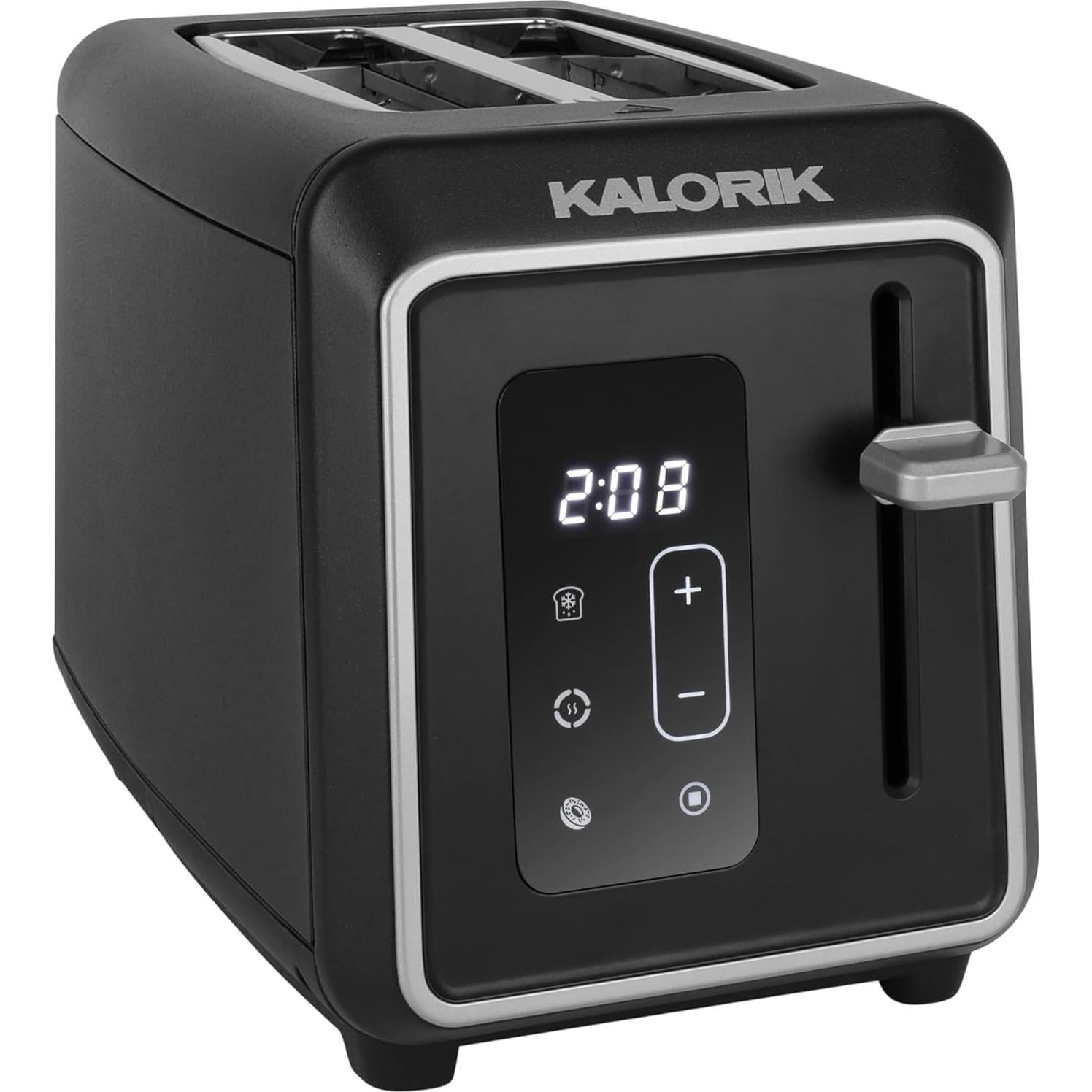 Tostadora Kalorik 2 Rebanadas LED 850W Negro con 6 Configuraciones
