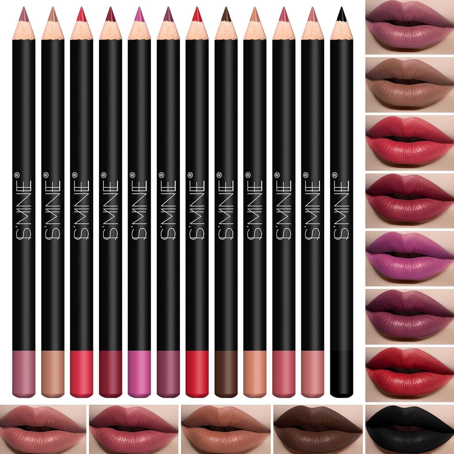 Conjunto de Lápices Labiales Mate IS'MINE - 12 Colores Alta Pigmentación