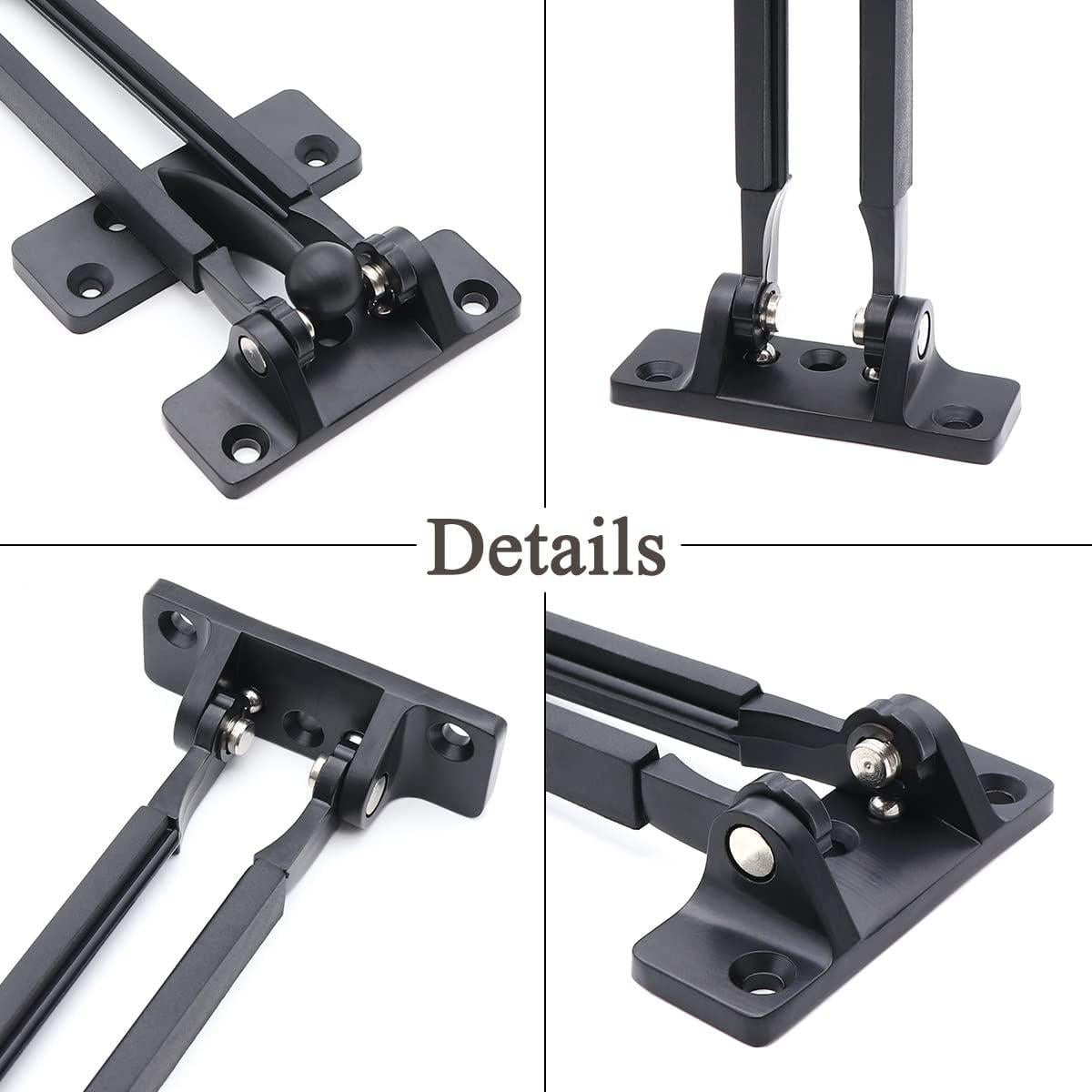 Guardia de Cerradura de Seguridad Ekris para Puerta Negra