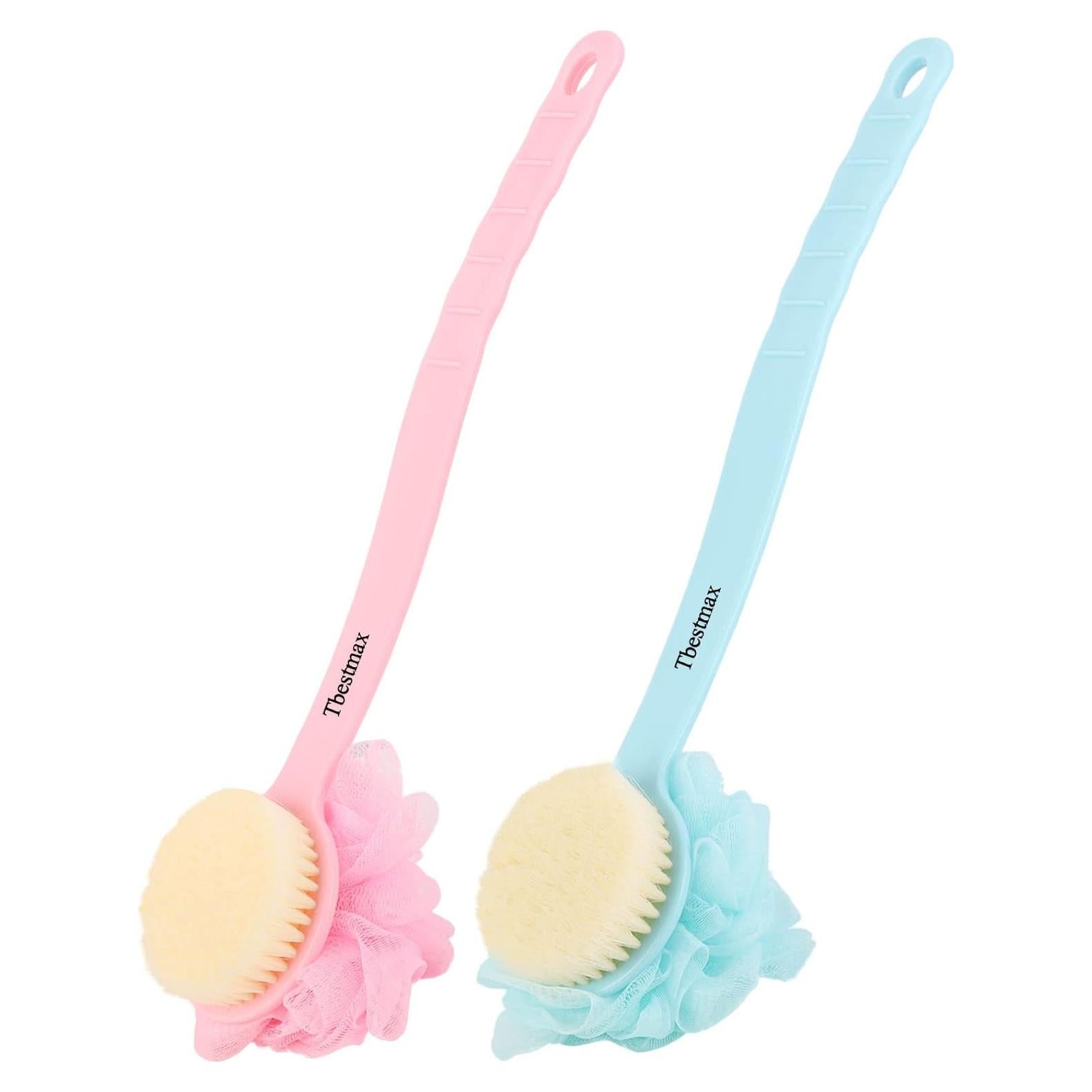Esfregador de Espalda Tbestmax con Mango Largo 39 cm 2 Piezas