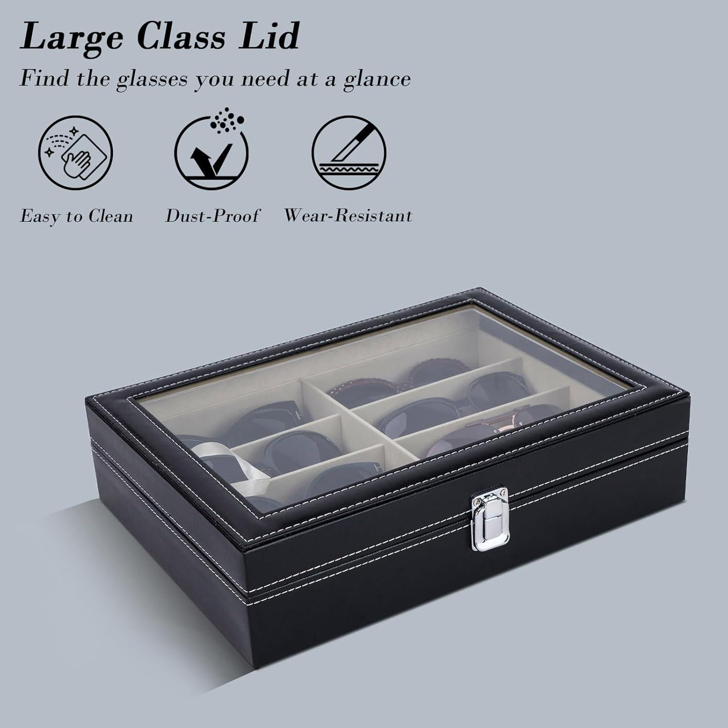 Estuche de Almacenamiento para Gafas AUTOARK Negro 34x24.5 cm