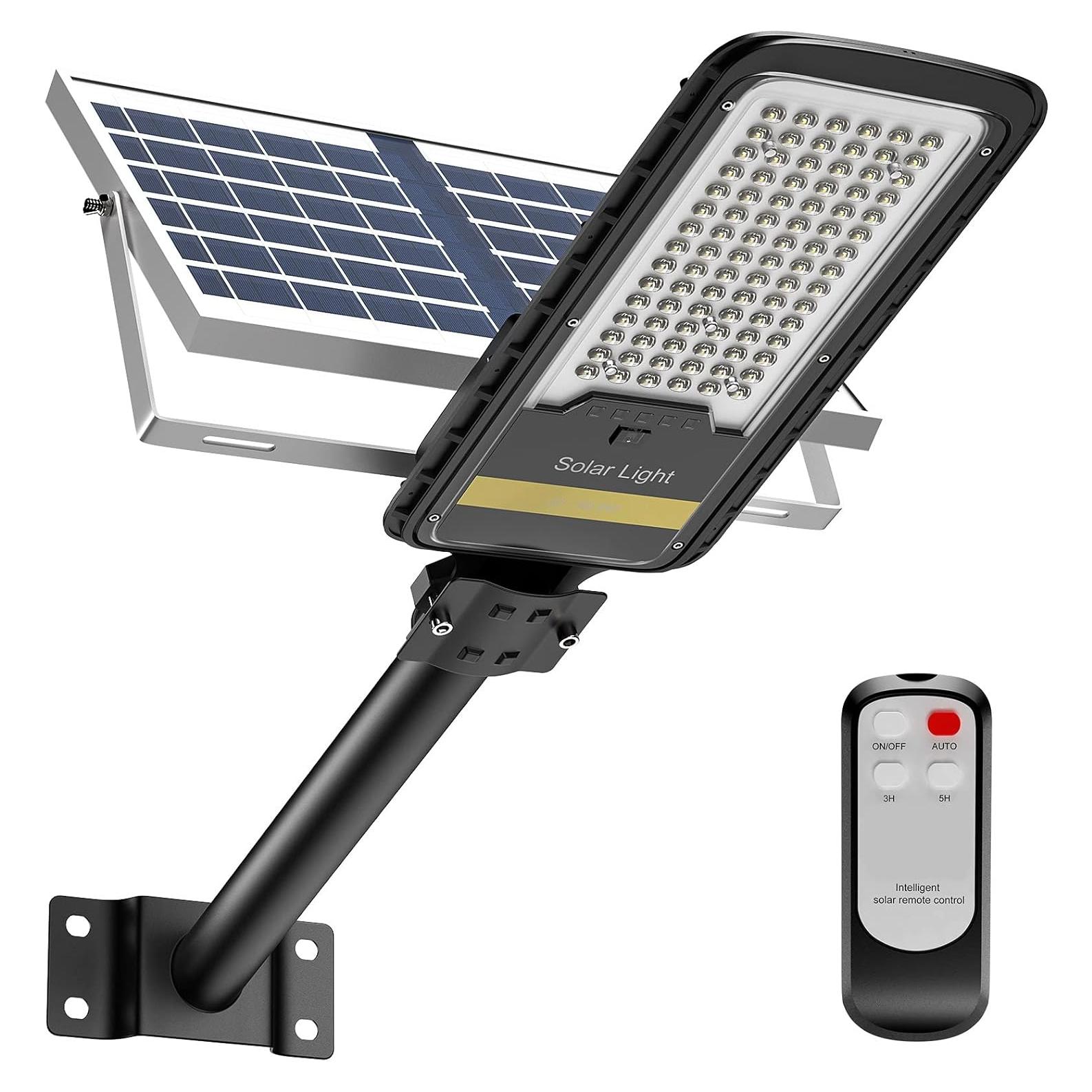 Luz Solar de Inundación Engrepo 15000lm IP67 con Control Remoto