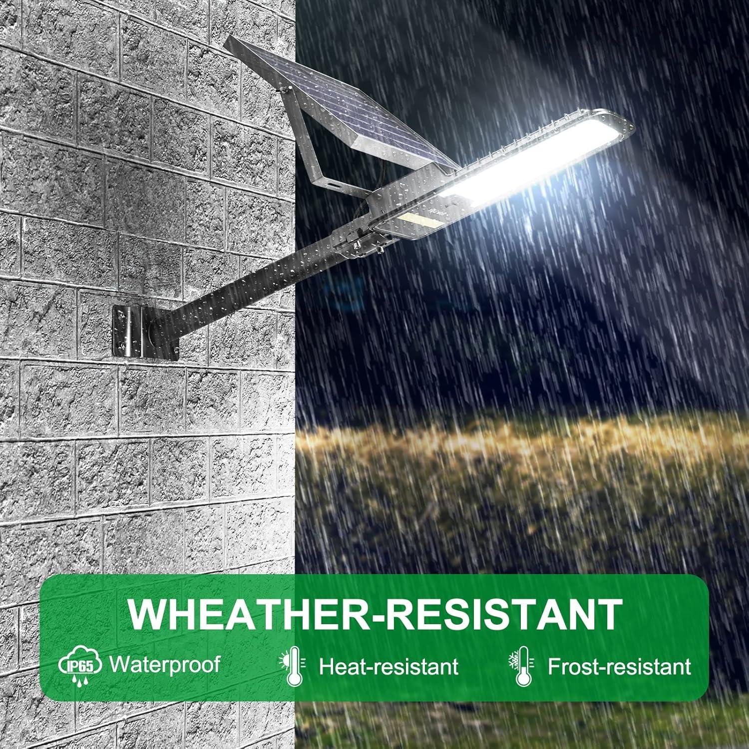 Luz Solar de Inundación Engrepo 15000lm IP67 con Control Remoto