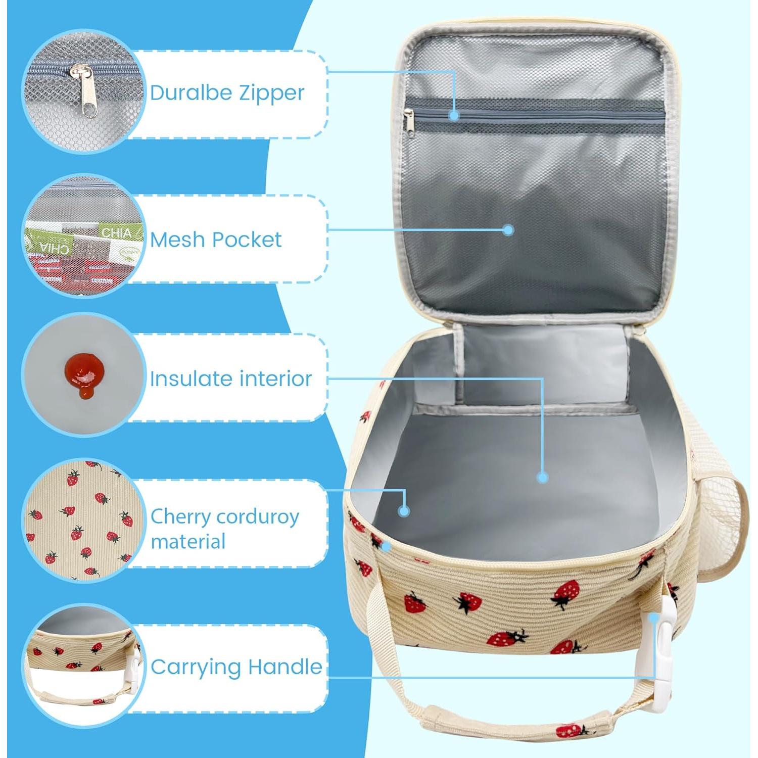 Bolso de Almuerzo Aislado RLGPBON 10L Casual Fruta