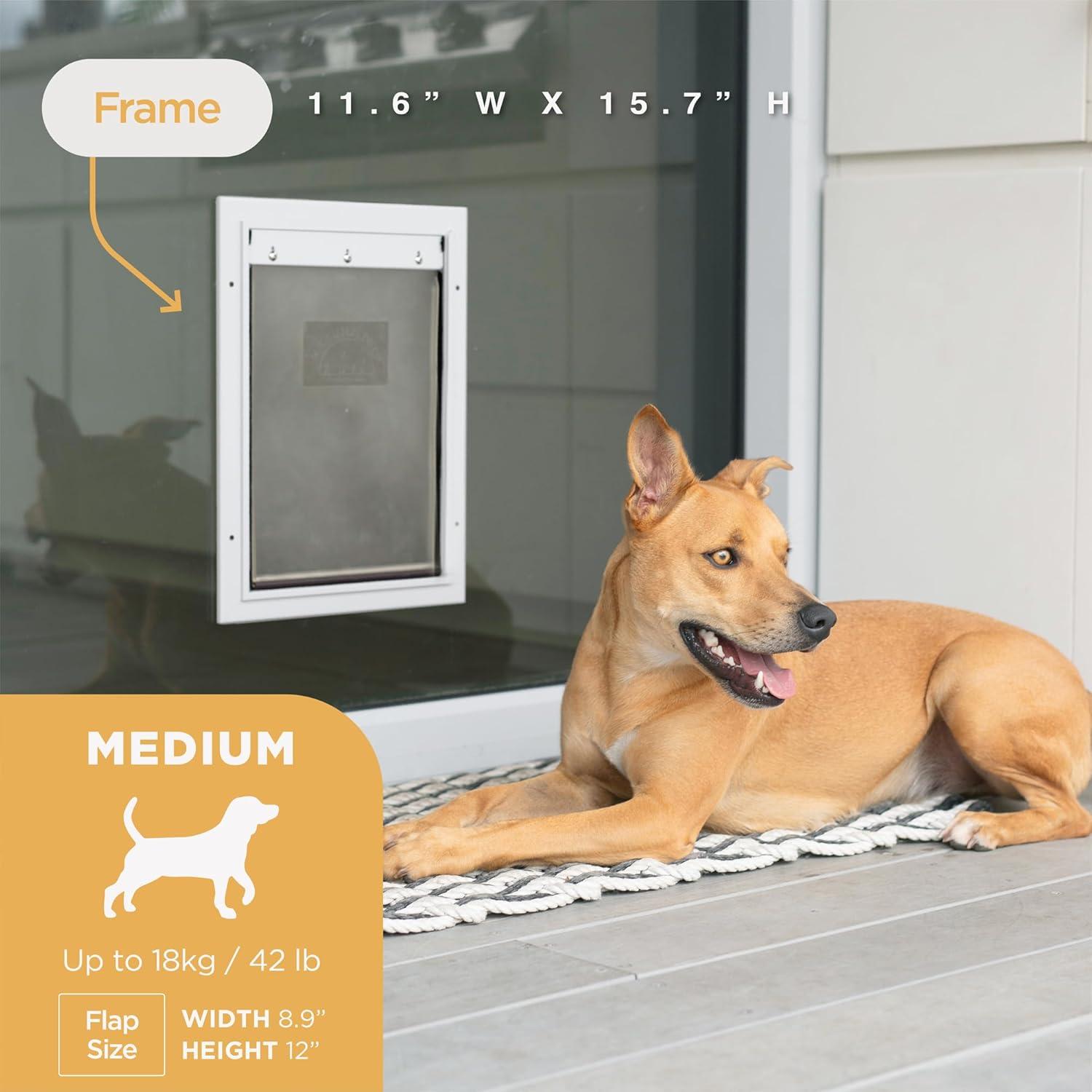 Puerta para Mascotas Deluxe Hakuna Pets Mediana Blanca