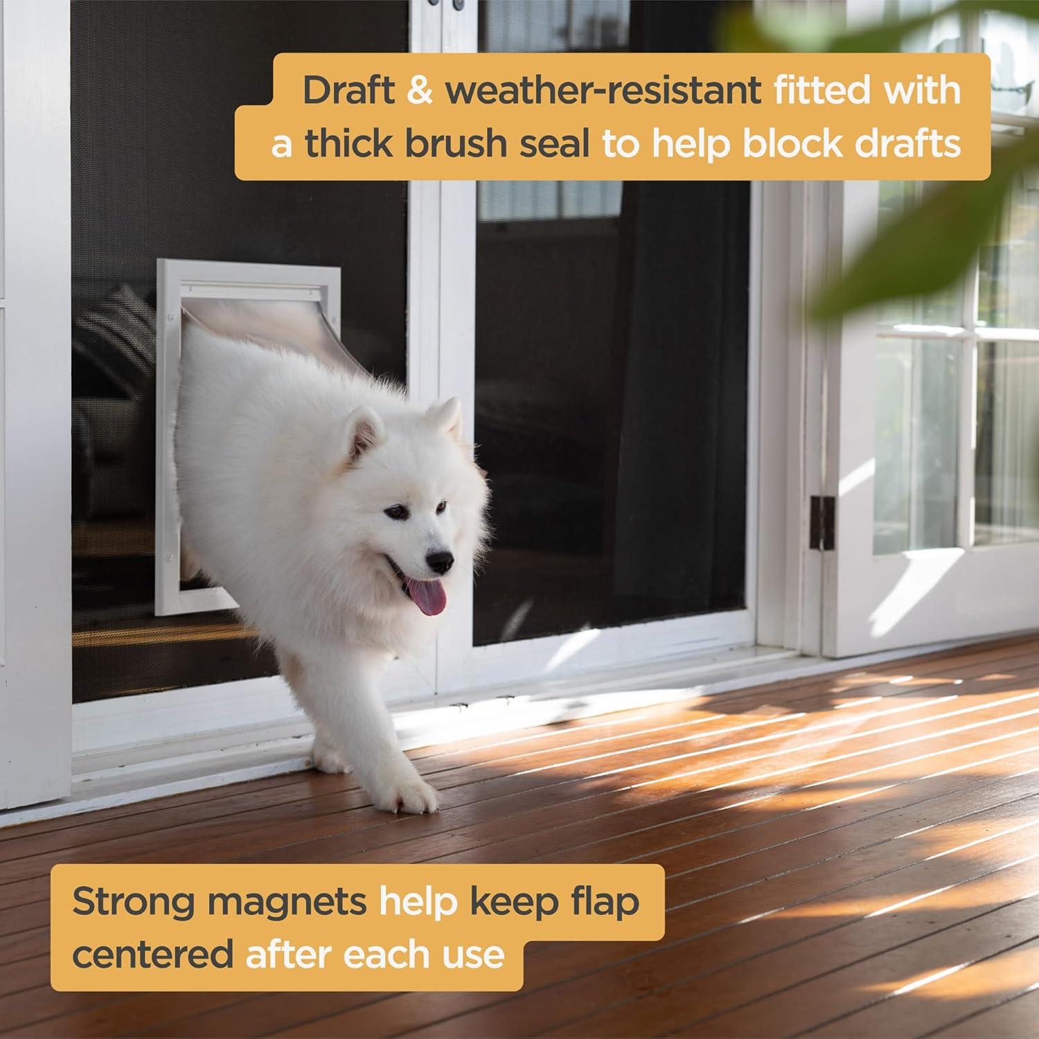 Puerta para Mascotas Deluxe Hakuna Pets Mediana Blanca