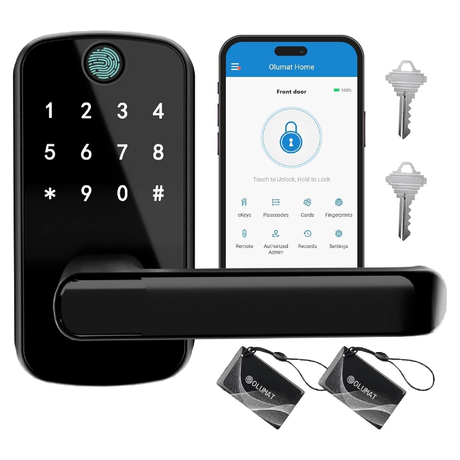 Cerradura Inteligente Olumat Biométrica con Huella Dactilar