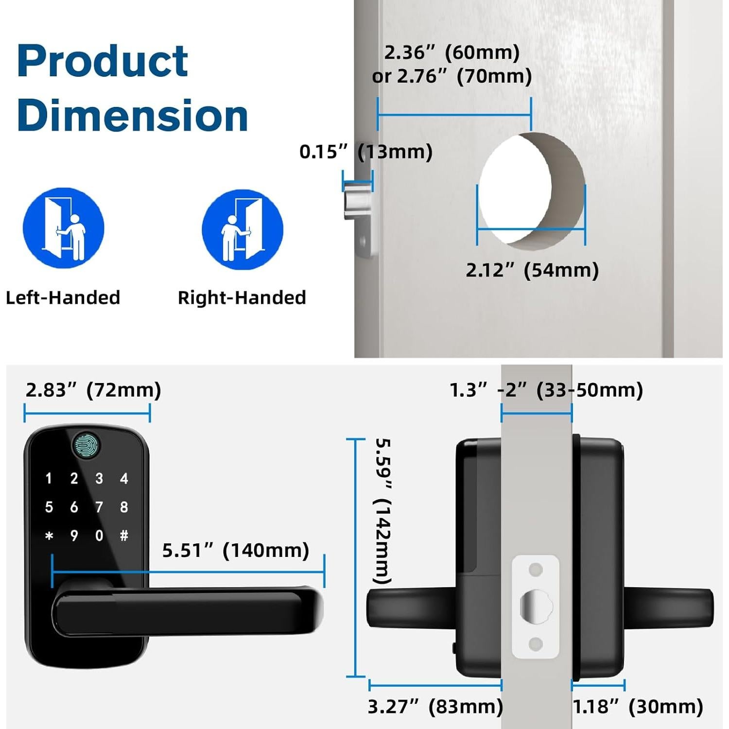 Cerradura Inteligente Olumat Biométrica con Huella Dactilar
