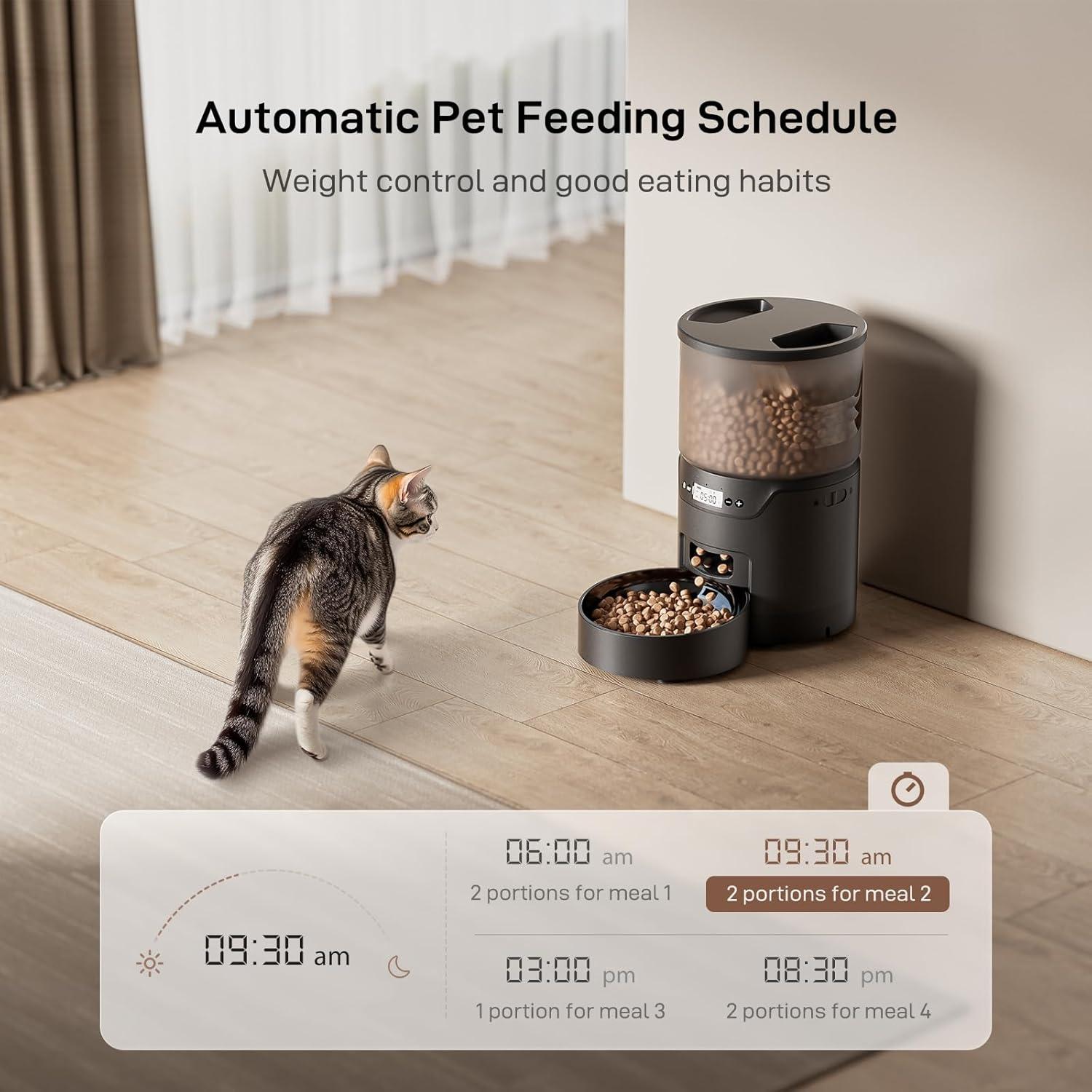 Comedero Automático IMIPAW 3L para Gatos con 6 Comidas
