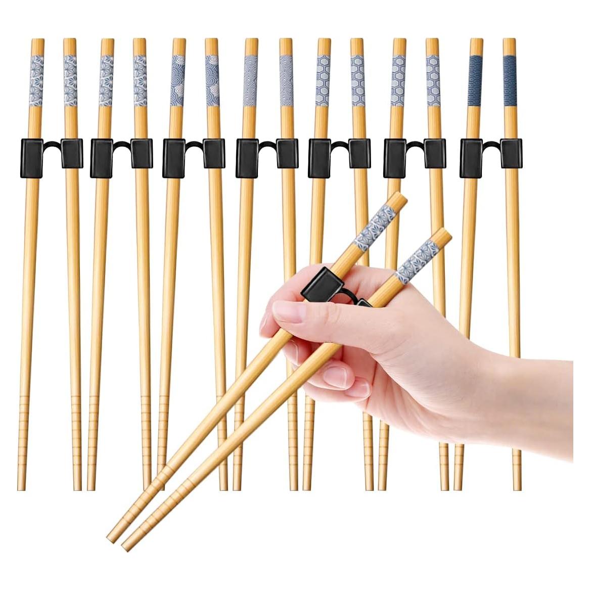 7 Pares de Palillos Reutilizables de Entrenamiento LYART 22.5cm